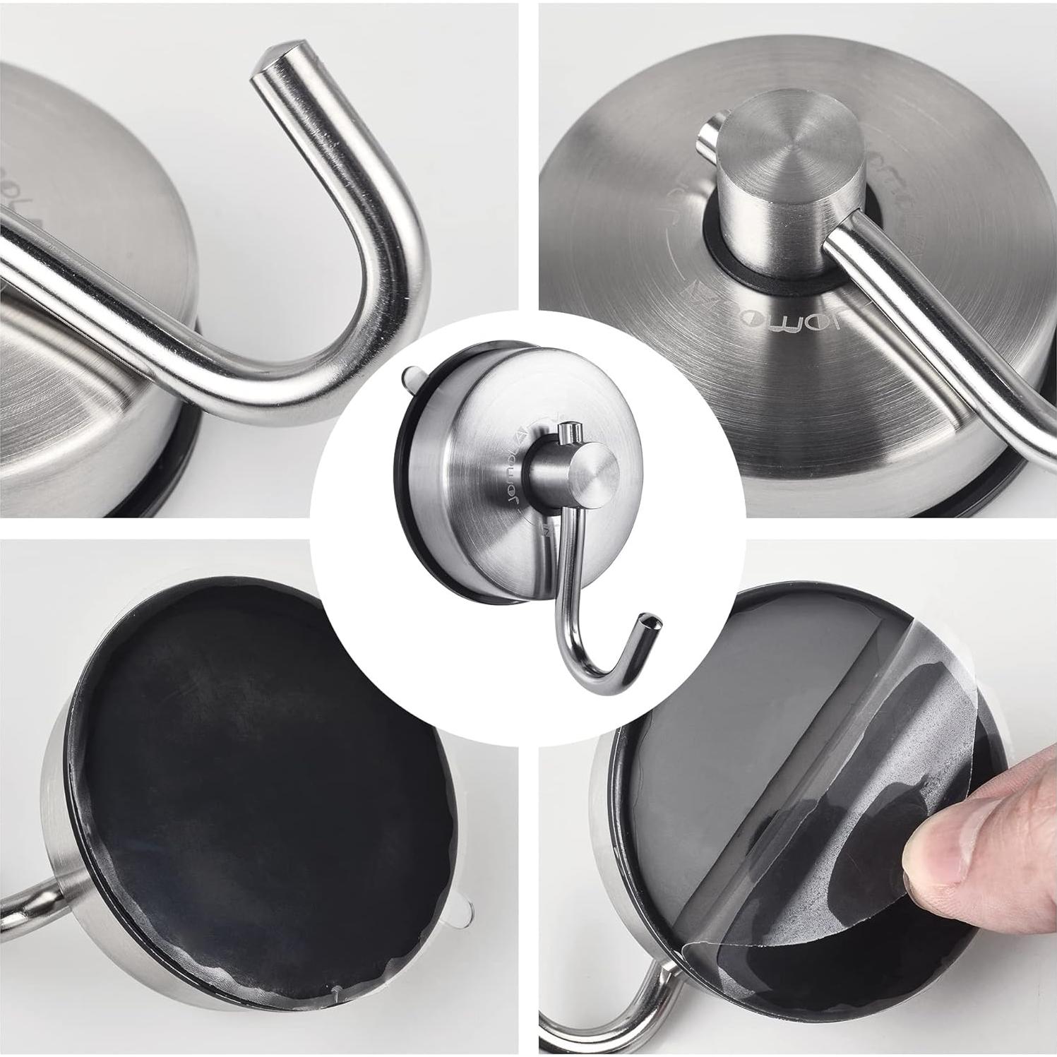 Gancho de Ducha JOMOLA con Ventosa 2PCS Acero Inoxidable