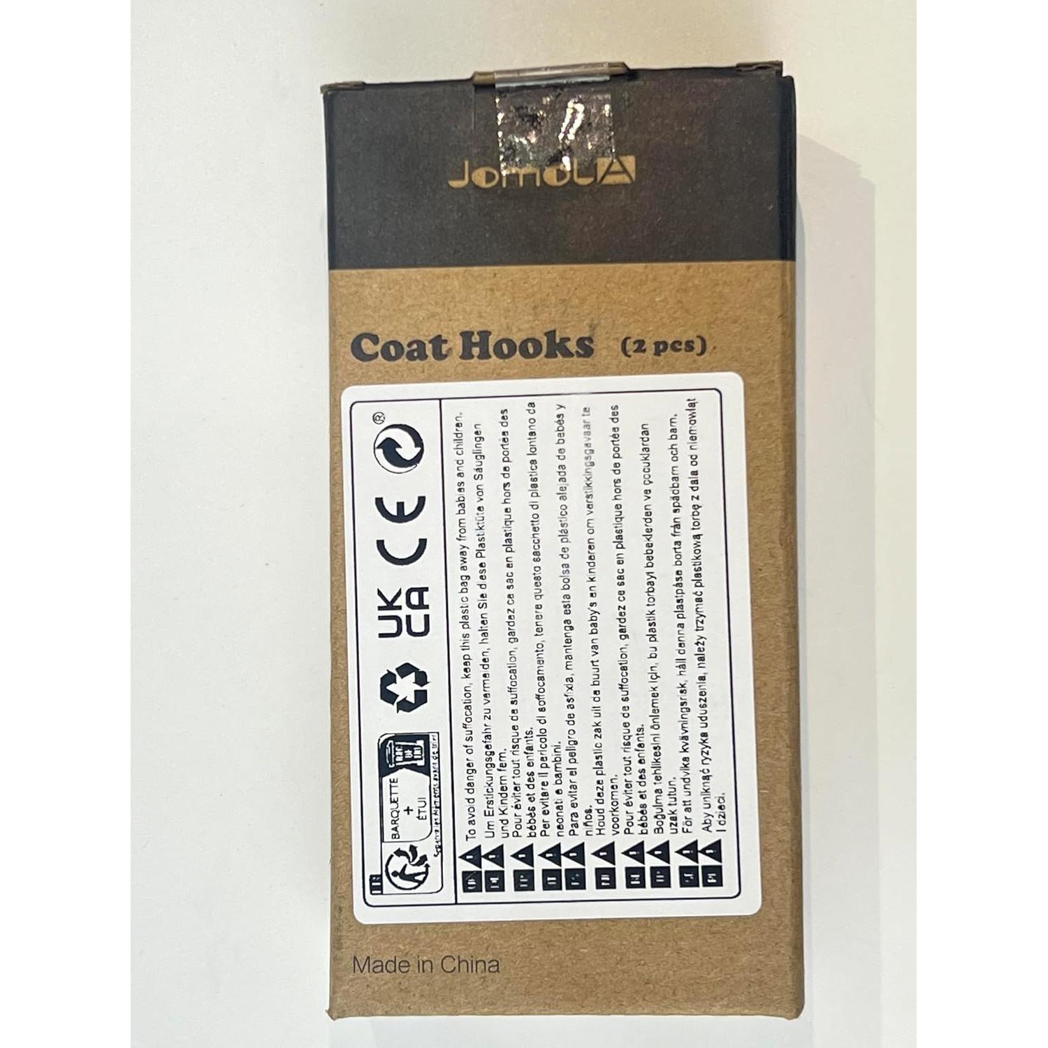 Gancho de Ducha JOMOLA con Ventosa 2PCS Acero Inoxidable