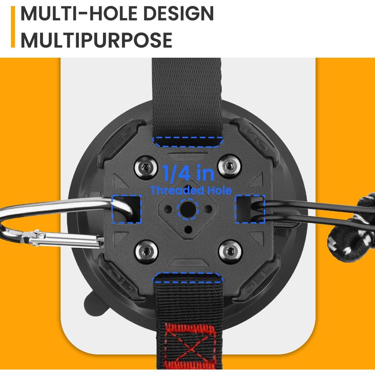 Ganchos de Anclaje de Ventosas HLOGREE 6PCS 20kg