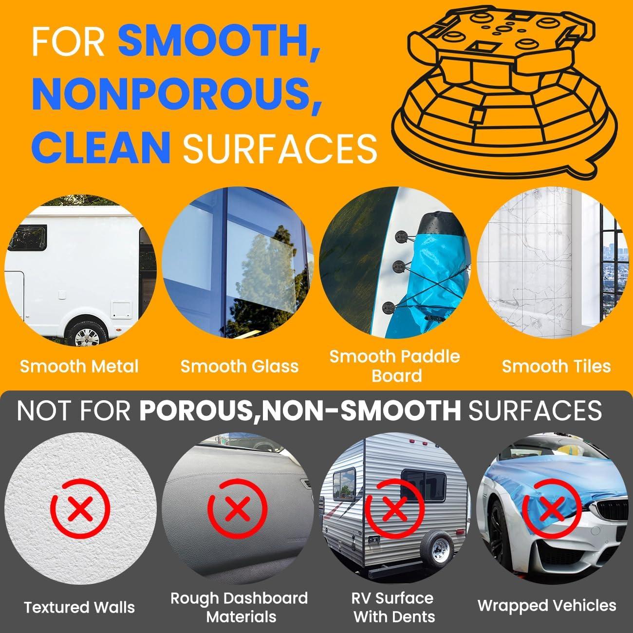 Ganchos de Anclaje de Ventosas HLOGREE 6PCS 20kg