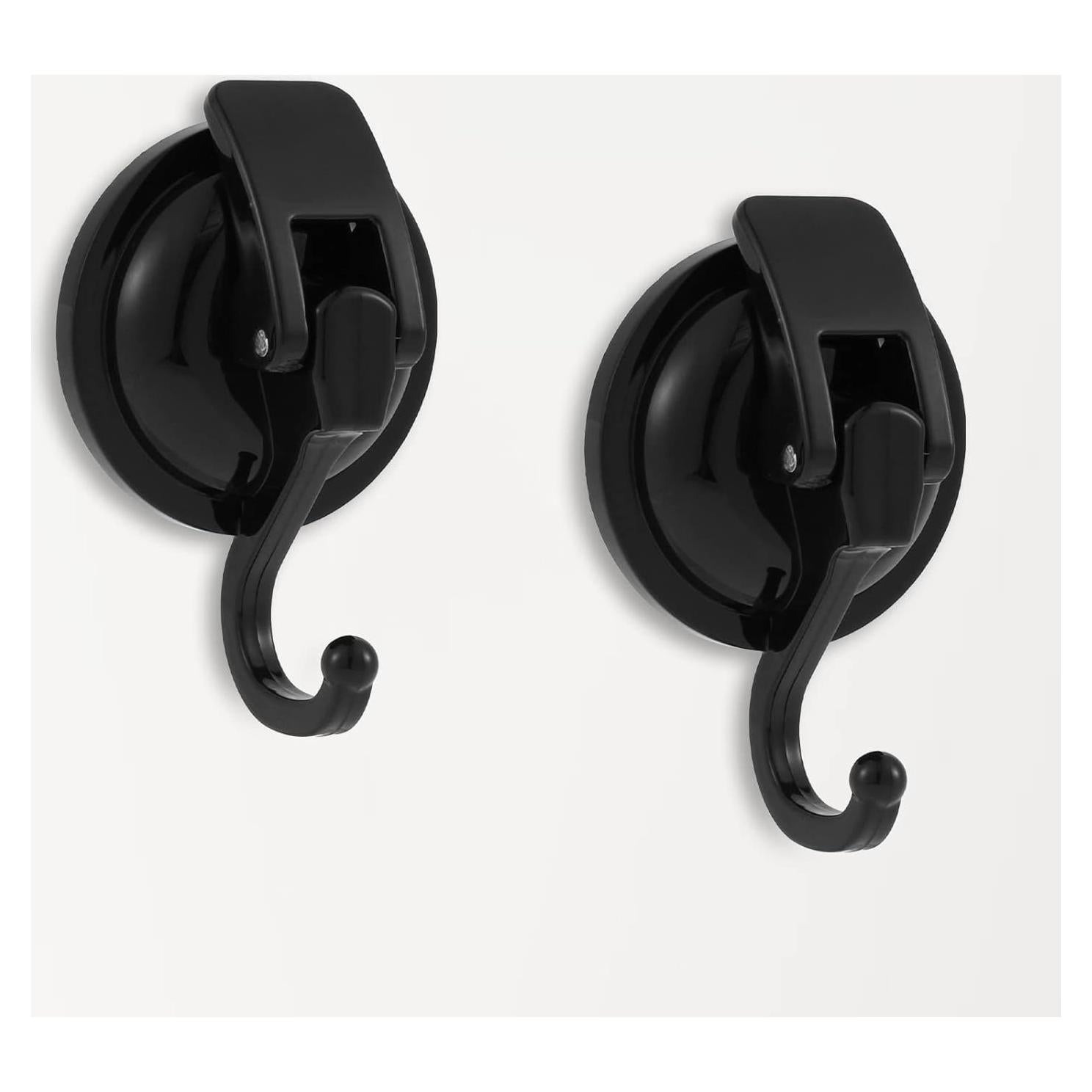 Gancho de Ventosa Reutilizable YMKWZ 15LB Negro 2pcs