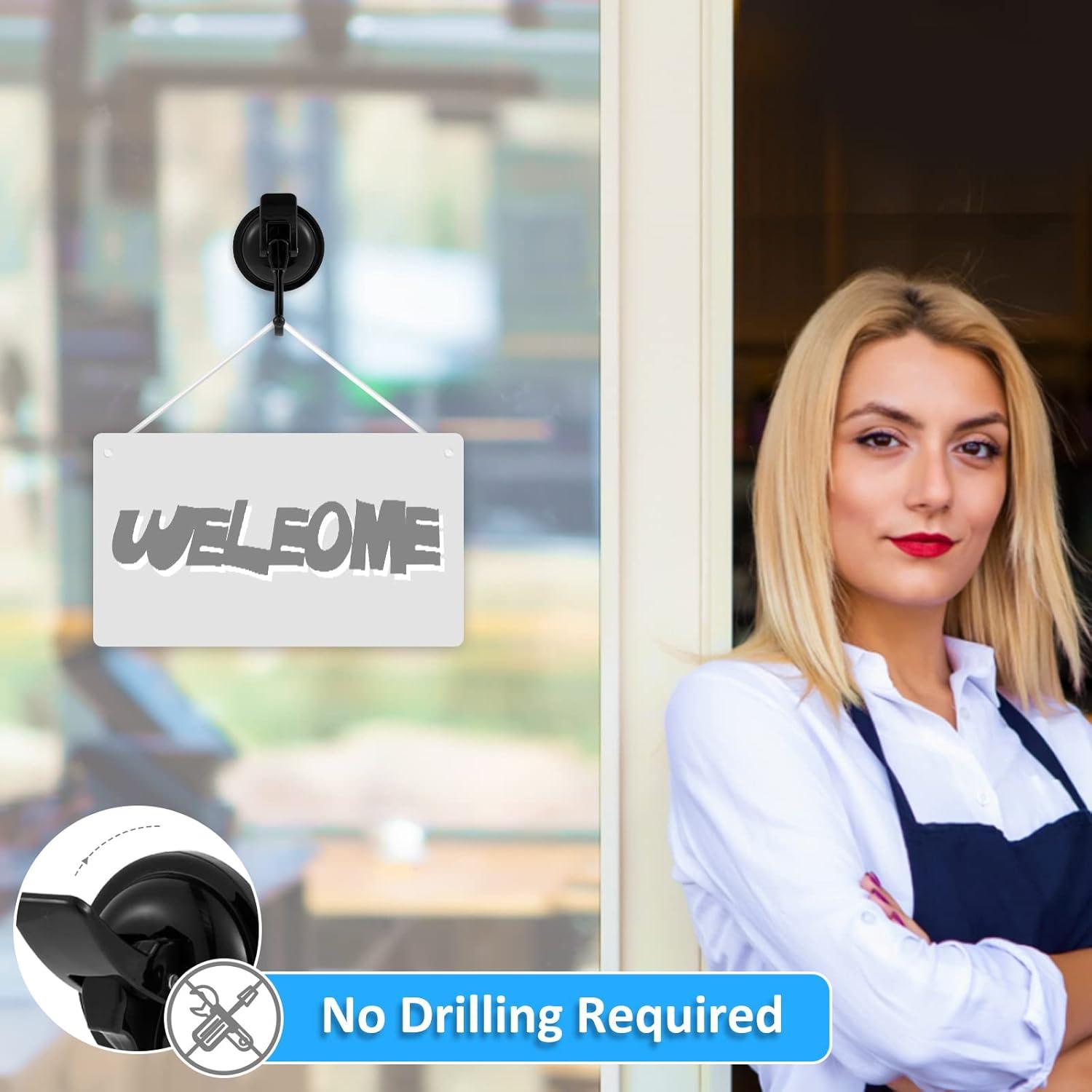 Gancho de Ventosa Reutilizable YMKWZ 15LB Negro 2pcs