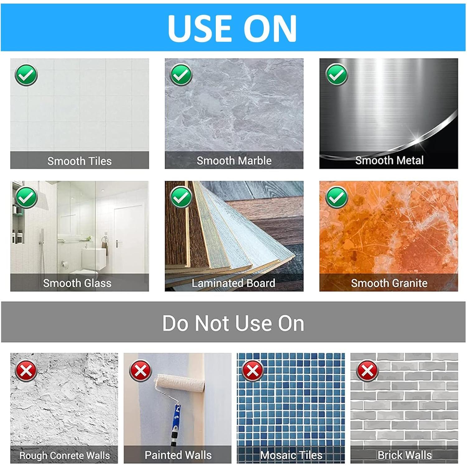 Gancho de Ventosa Reutilizable YMKWZ 15LB Negro 2pcs