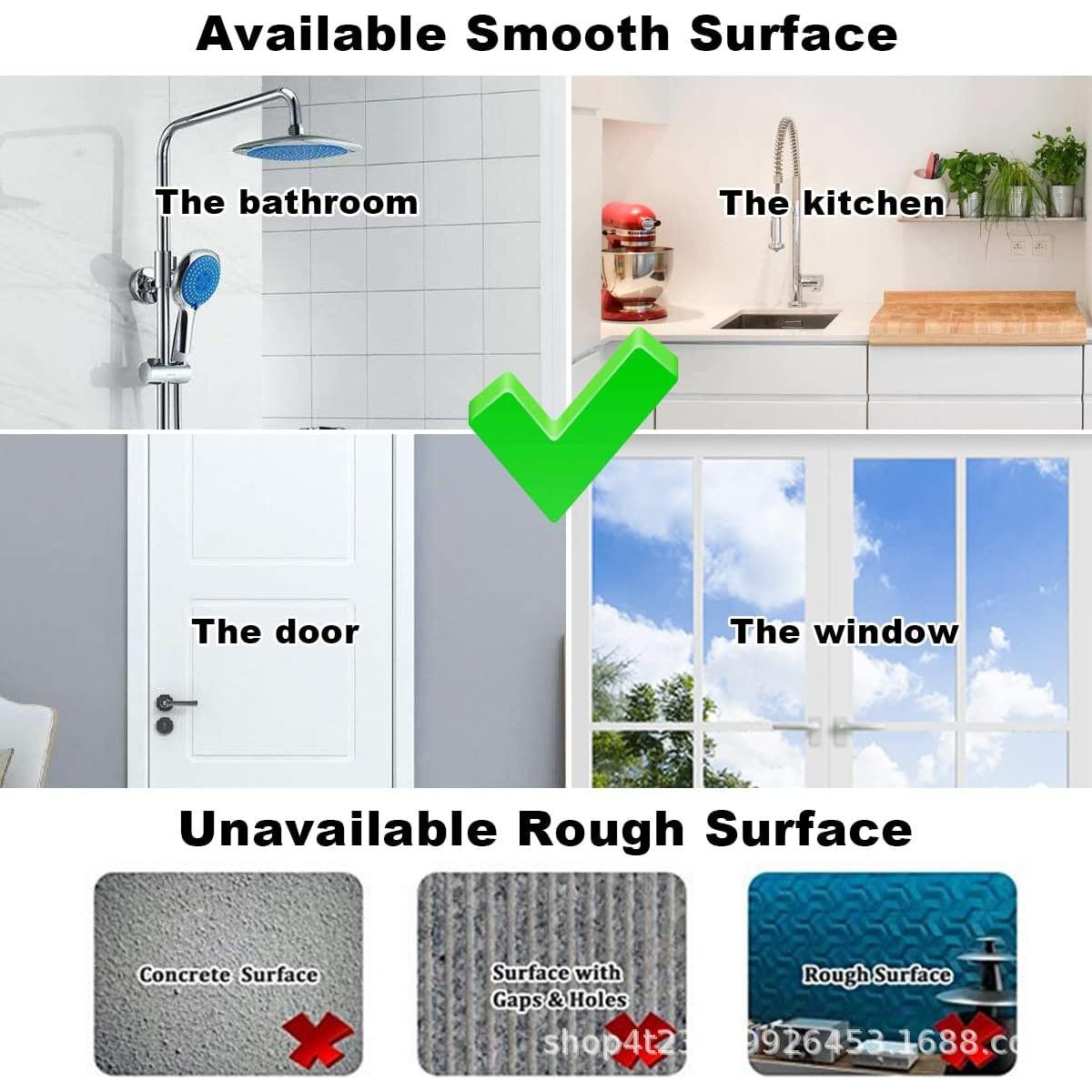 Ganchos de Ventosa Transparentes STAMI PLET - 2 Piezas 10KG