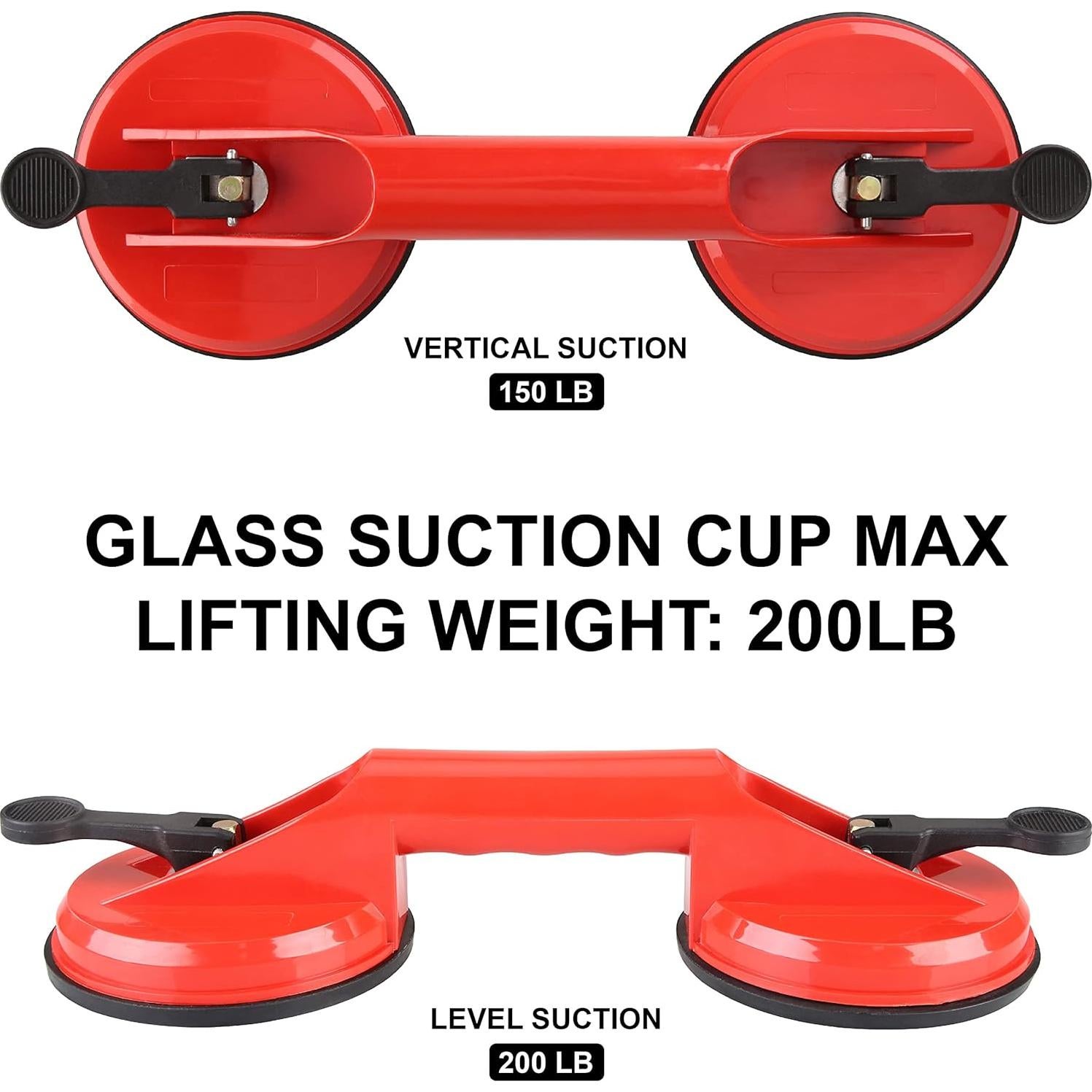 Cups de Succión de Vidrio OTI 11.83 cm - 59.87 kg (2 Piezas)