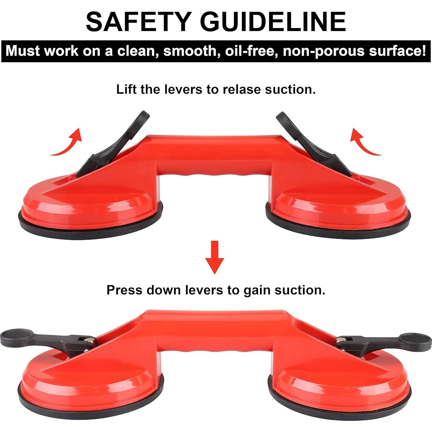 Cups de Succión de Vidrio OTI 11.83 cm - 59.87 kg (2 Piezas)