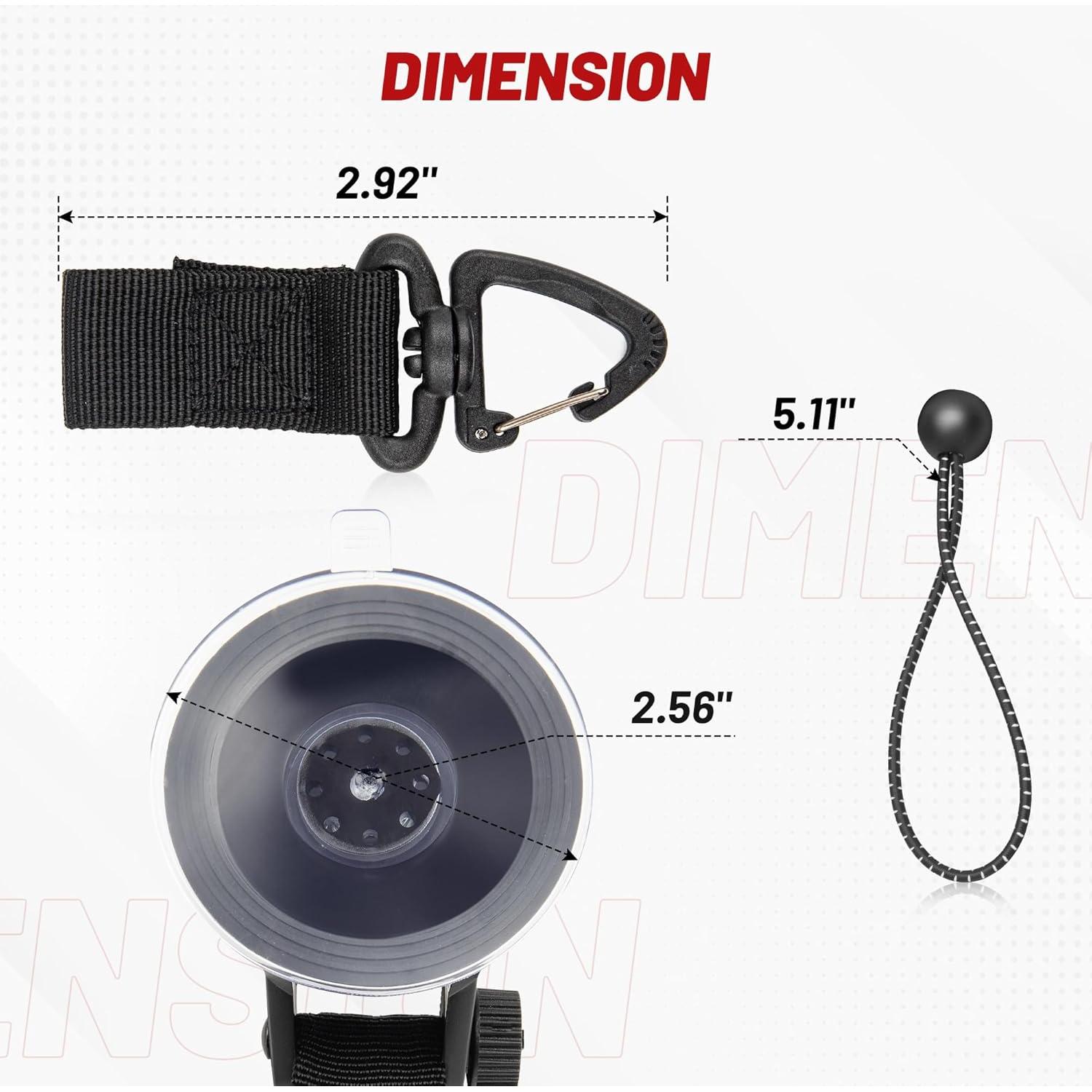 Anclaje de Succión Red Wolf 65MM Alta Resistencia 10KG 2PC