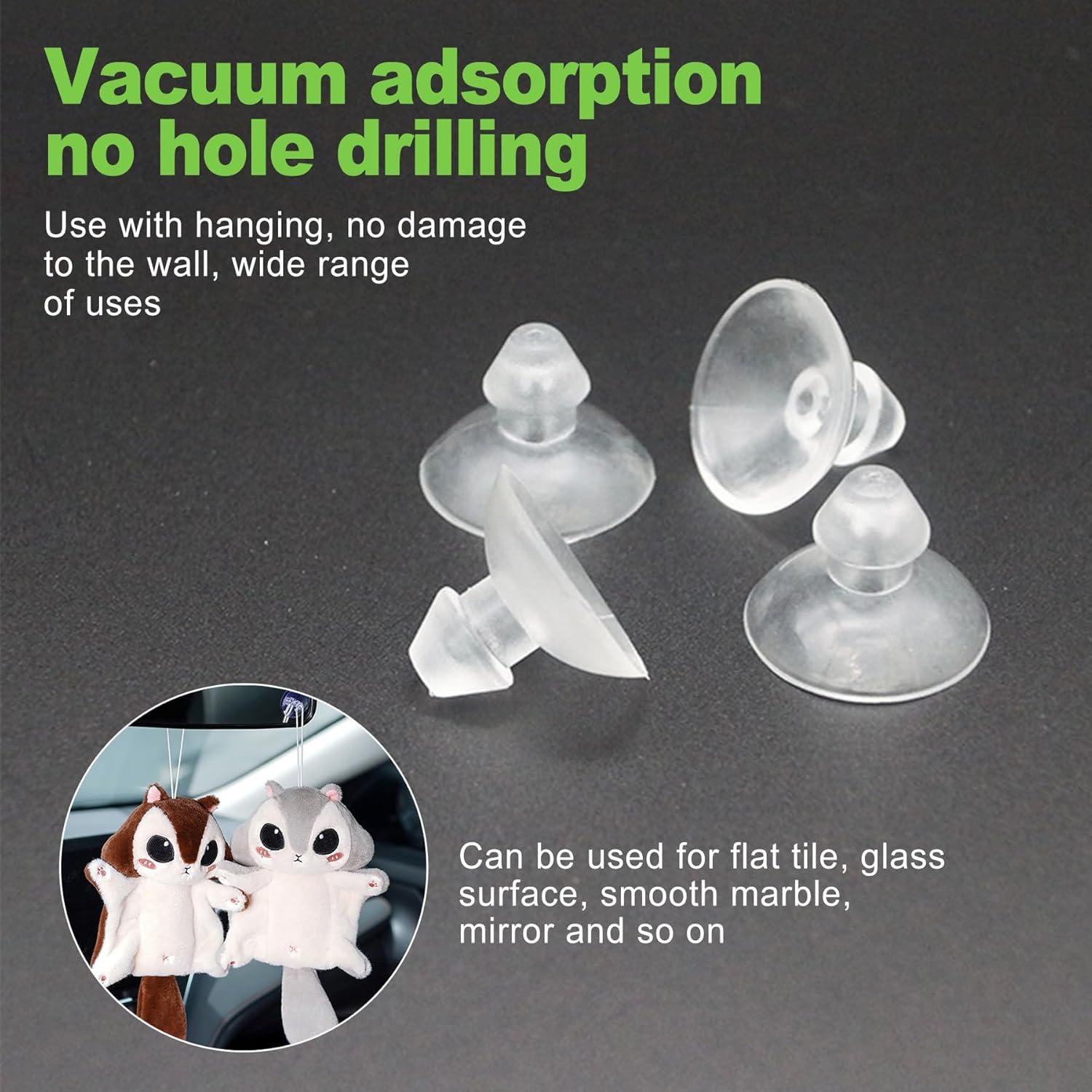 20 Ventosas Transparentes CeroDimo 18mm para Mesas de Vidrio