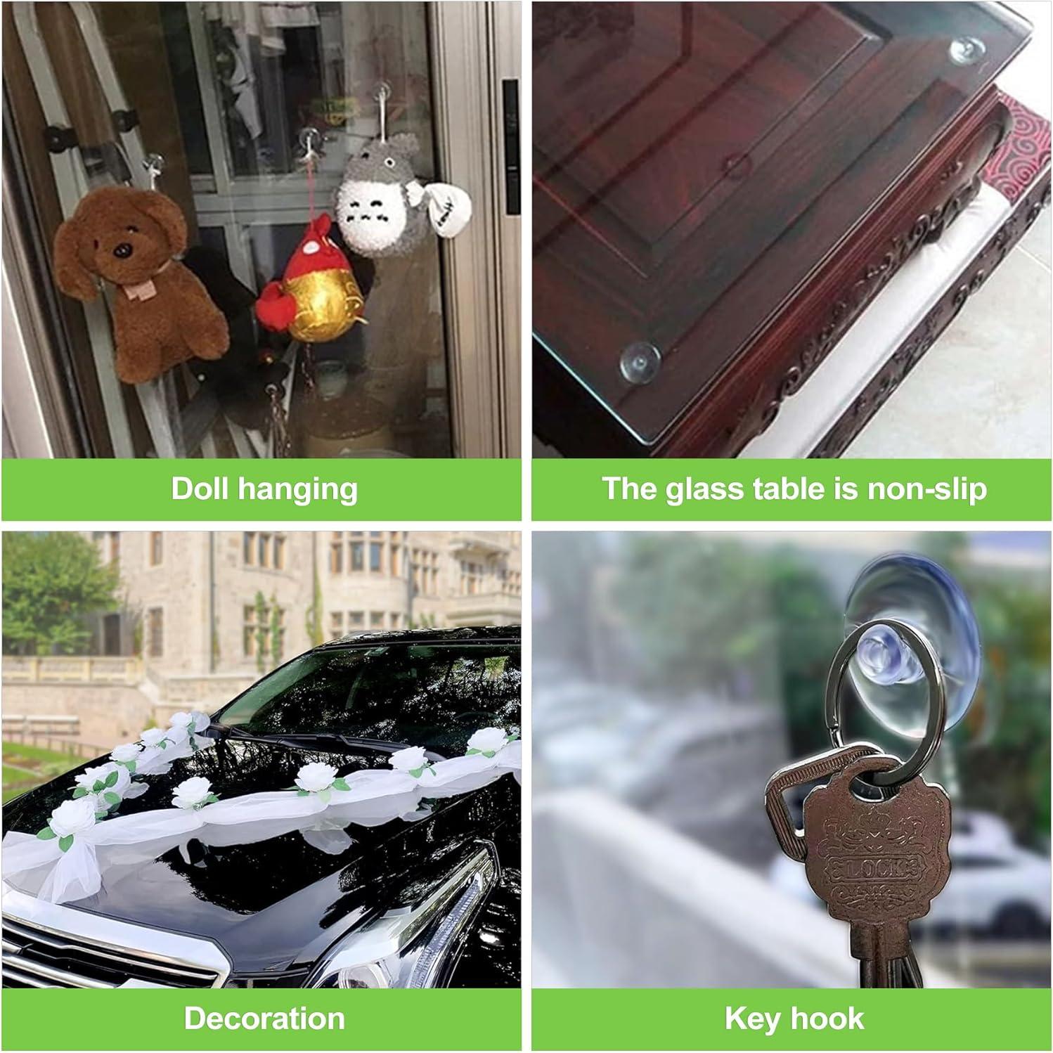 20 Ventosas Transparentes CeroDimo 18mm para Mesas de Vidrio