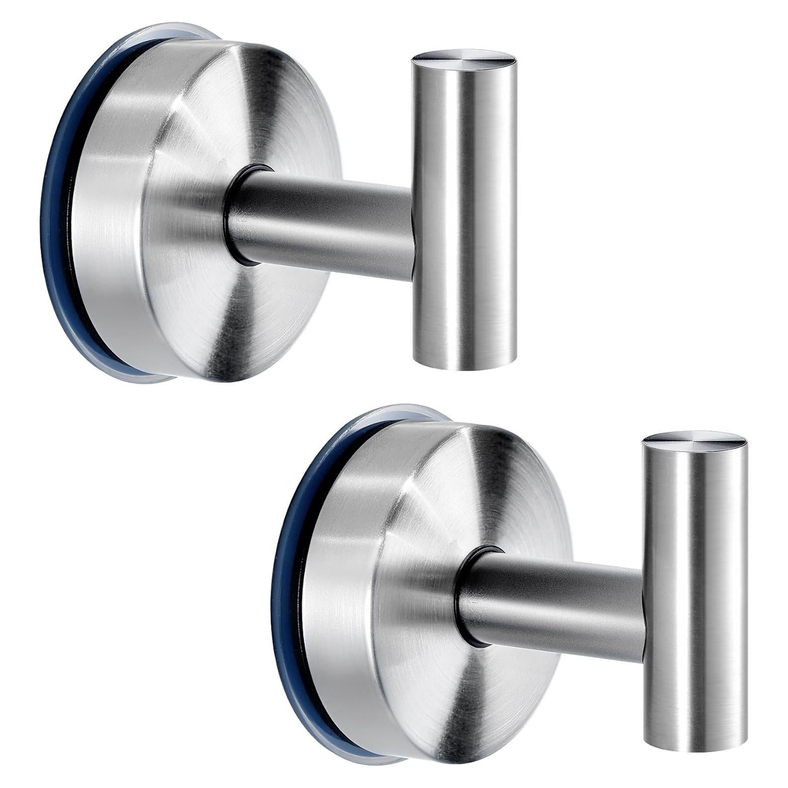 Ganchos de Ventosa JOMOLA Acero Inoxidable 2 Pcs Alta Resistencia