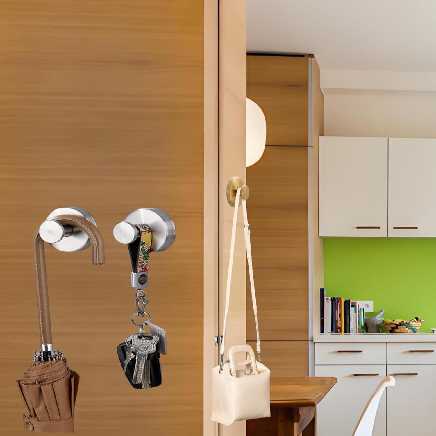 Ganchos de Ventosa para Pared DSXHXXKG - 2 Dorados