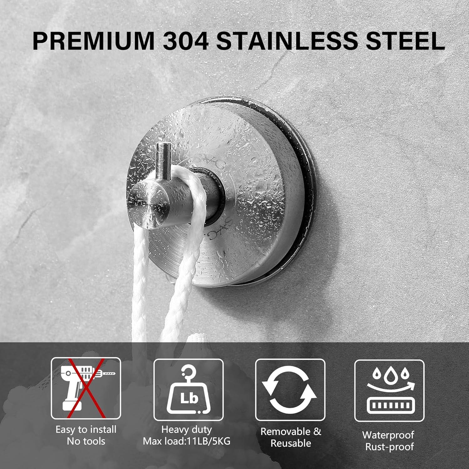 Ganchos de Pared SVG HOME 2pcs Acero Inoxidable 304 Plata