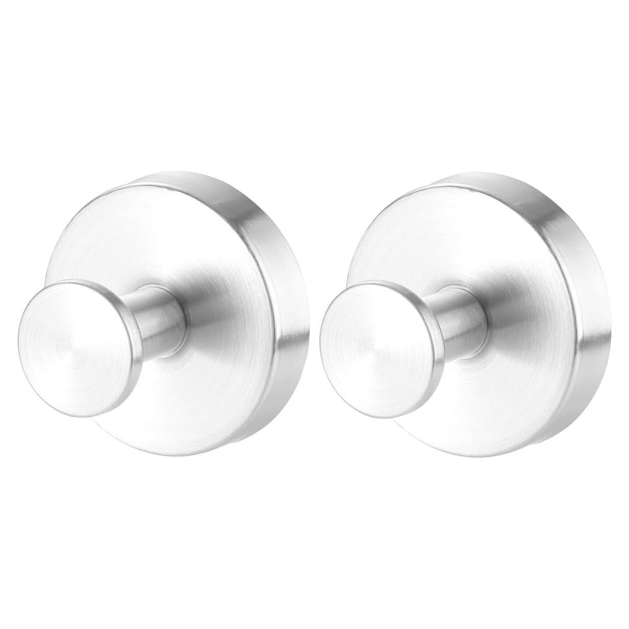 Ganchos de Succión YEYSXSY de Acero Inoxidable Plateado 2 PCS