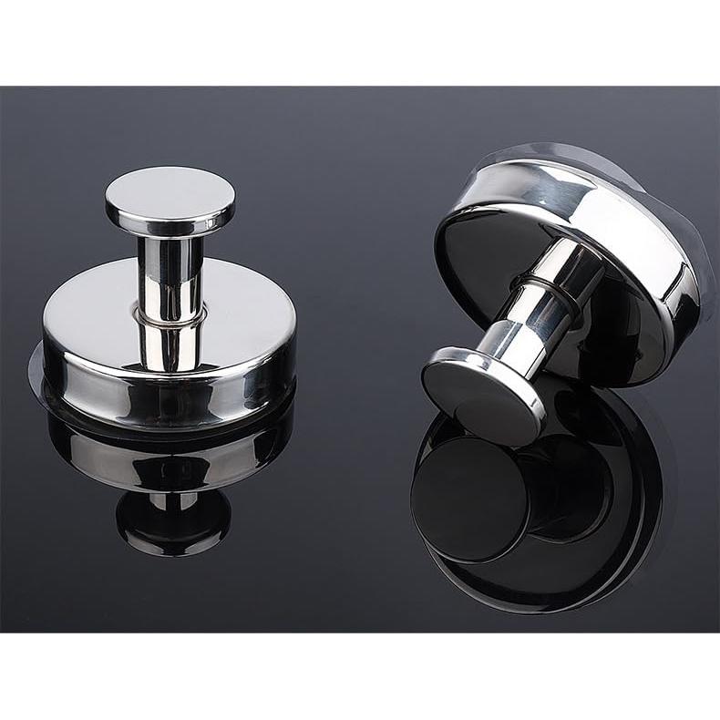 Ganchos de Succión YEYSXSY de Acero Inoxidable Plateado 2 PCS