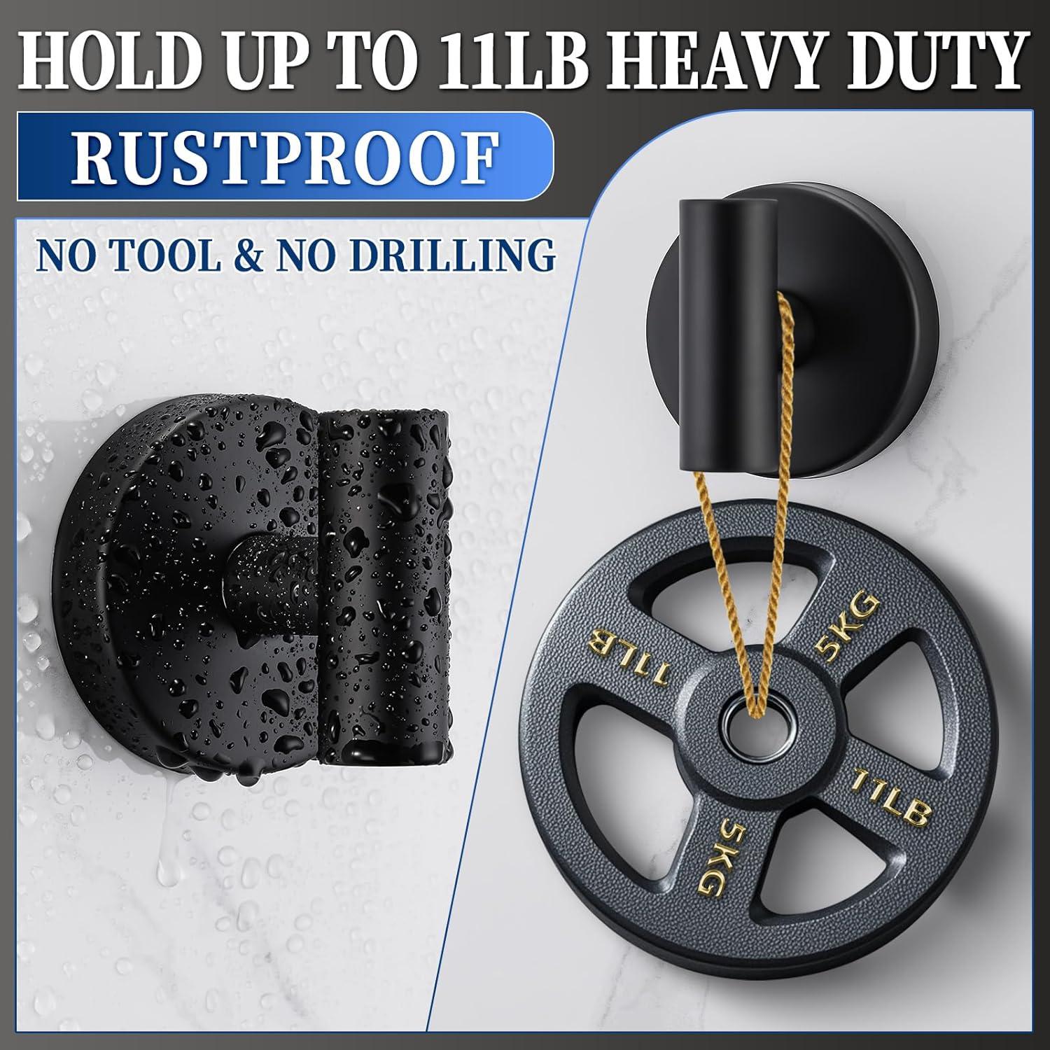 Ganchos de Ventosa Warlve Reutilizables para Baño - 4 Unidades