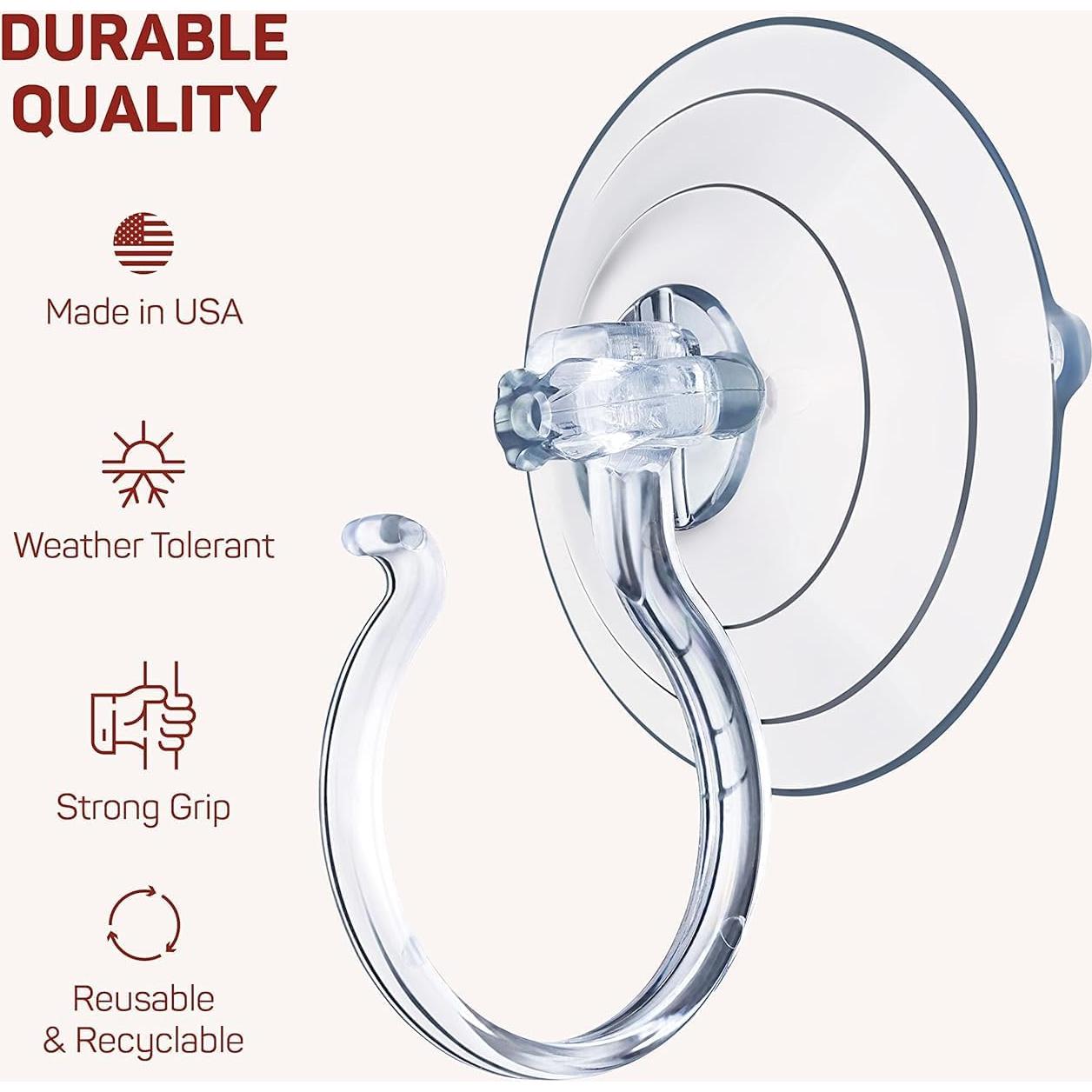 Colgador de Corona de Navidad Sewanta - Juego de 2 Ventosas 4.54 Kg