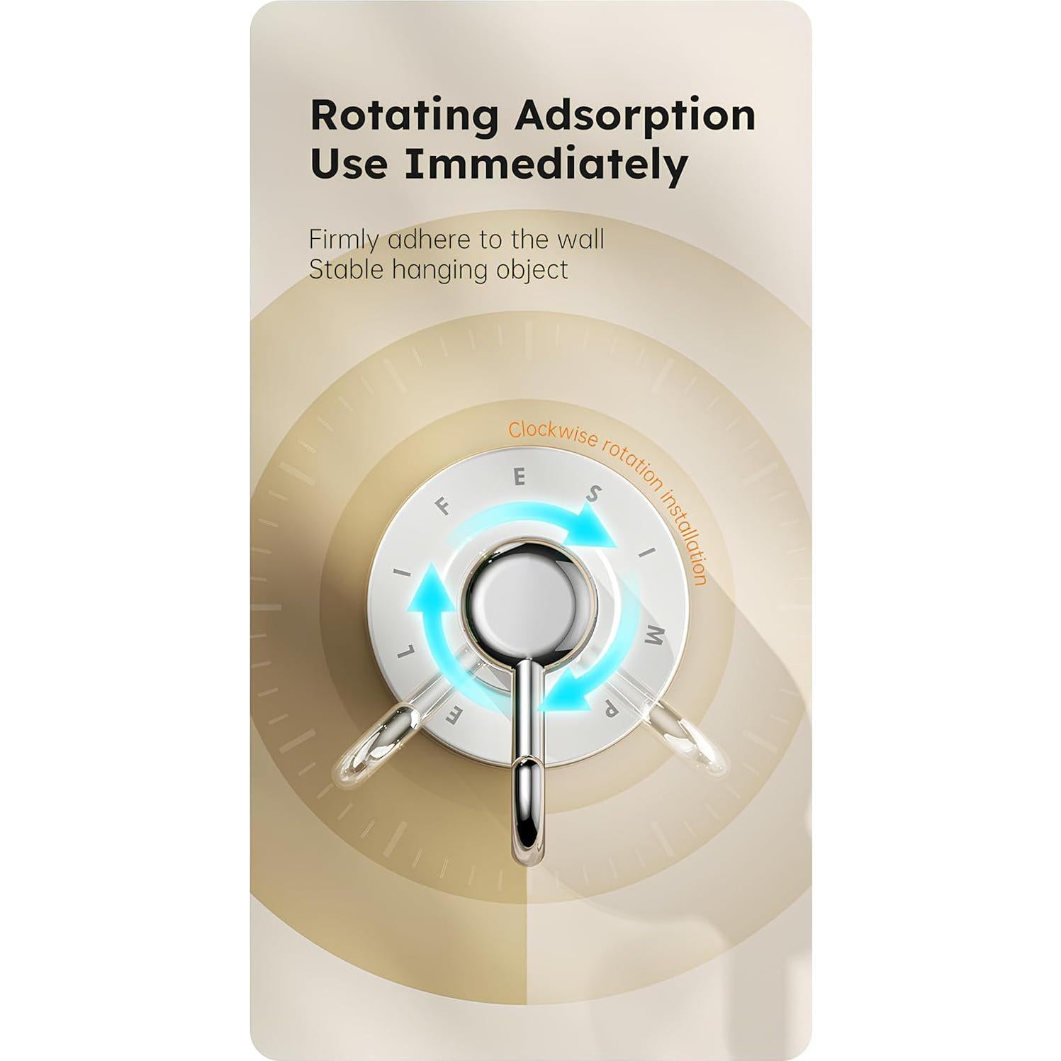 Ganchos de Ventosa Gicora para Ducha - Paquete de 2, Blancos