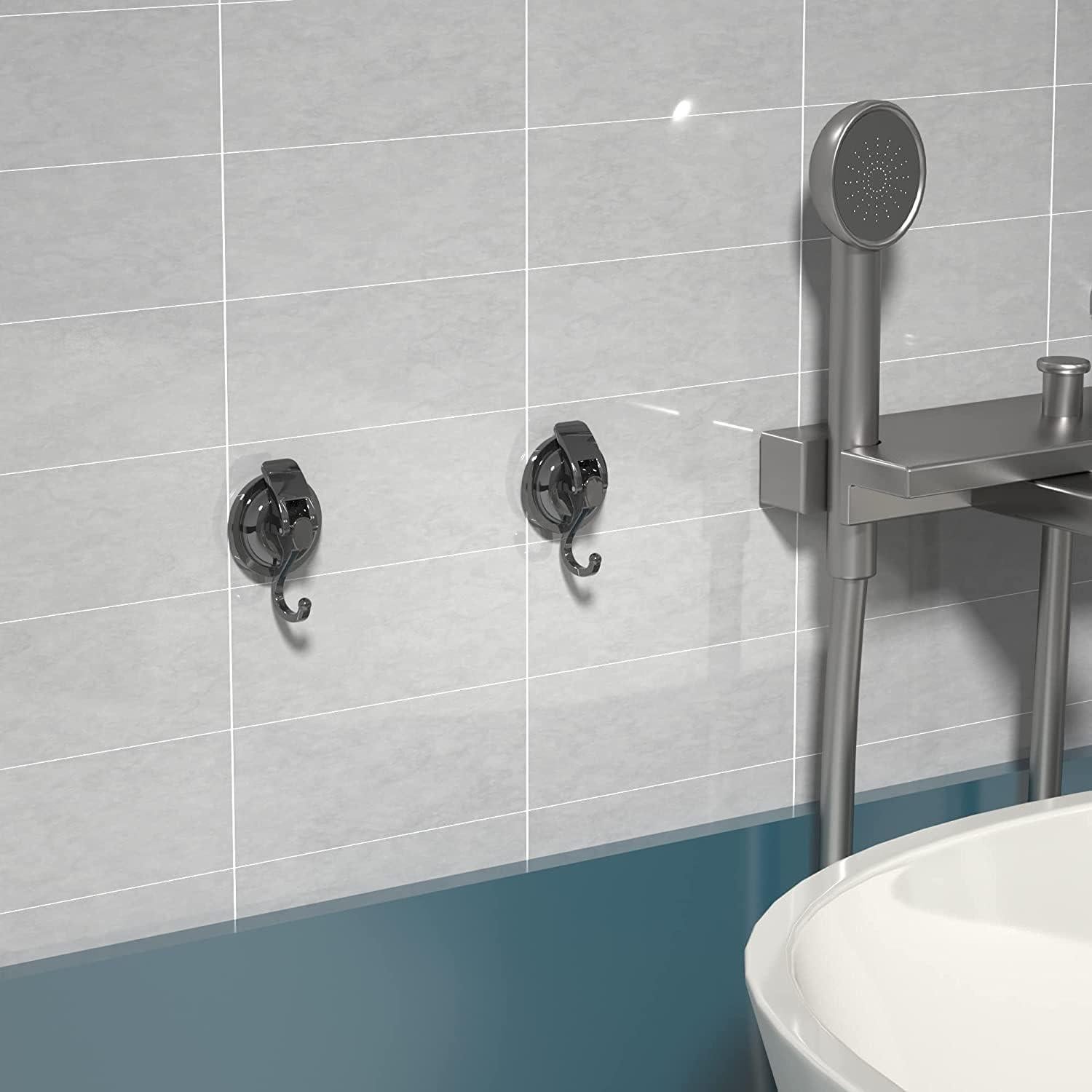 Ganchos de Ventosa Plateado Gun SOCONT - 4 Unidades, 6.8 kg