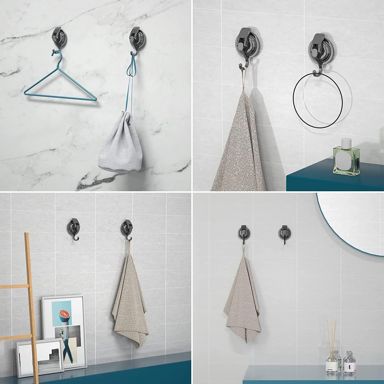 Ganchos de Ventosa Plateado Gun SOCONT - 4 Unidades, 6.8 kg