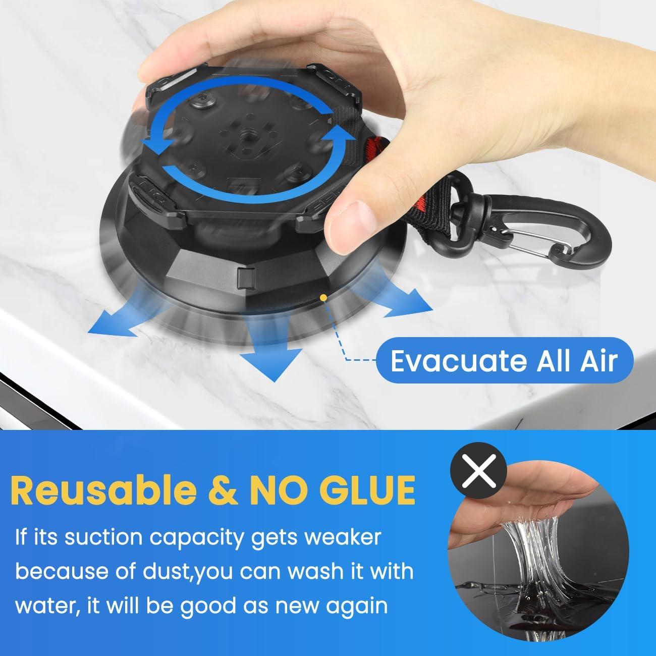 Ganchos de Ventosa HLOGREE 4PCS Alta Resistencia 20kg