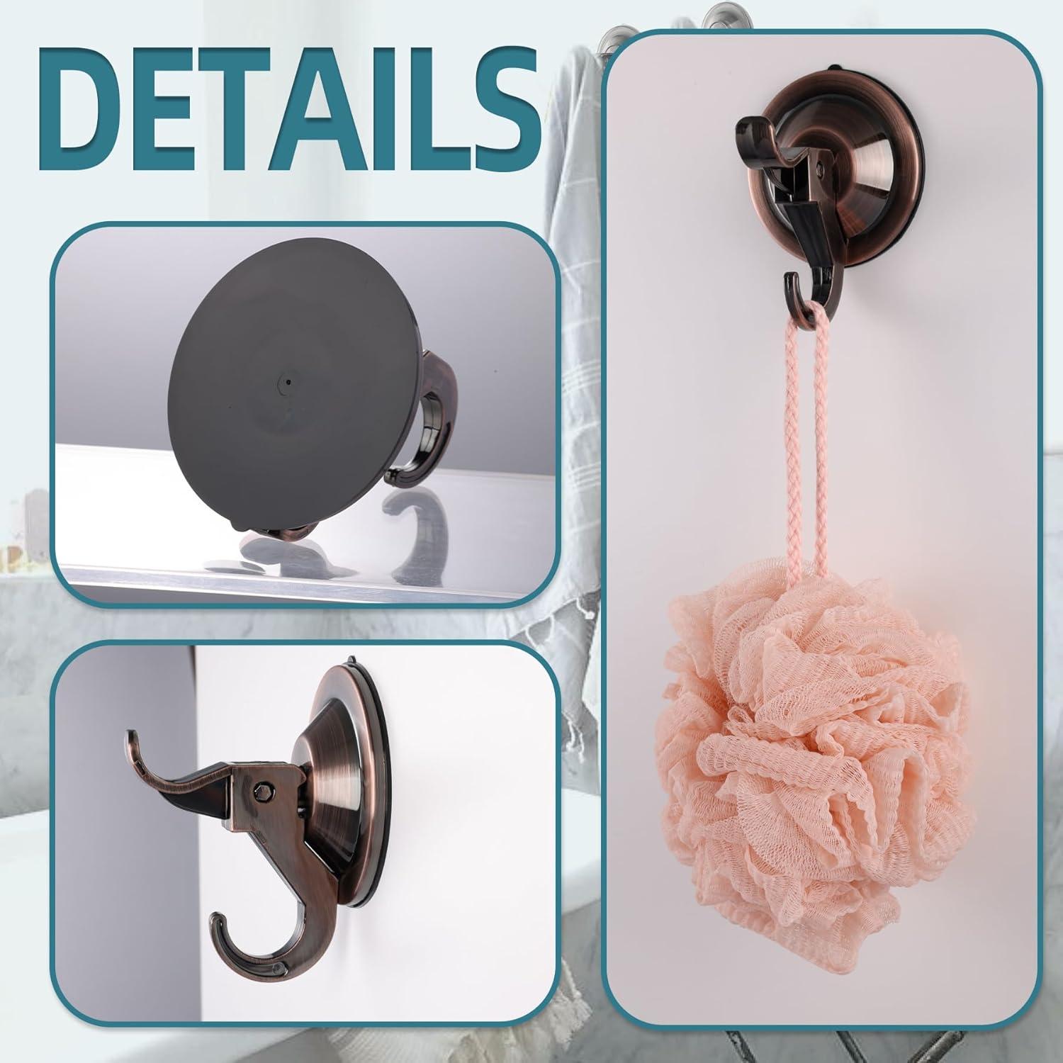 Ganchos de Ventosa Antimbee 10 Piezas 5 kg Cobre Rojo