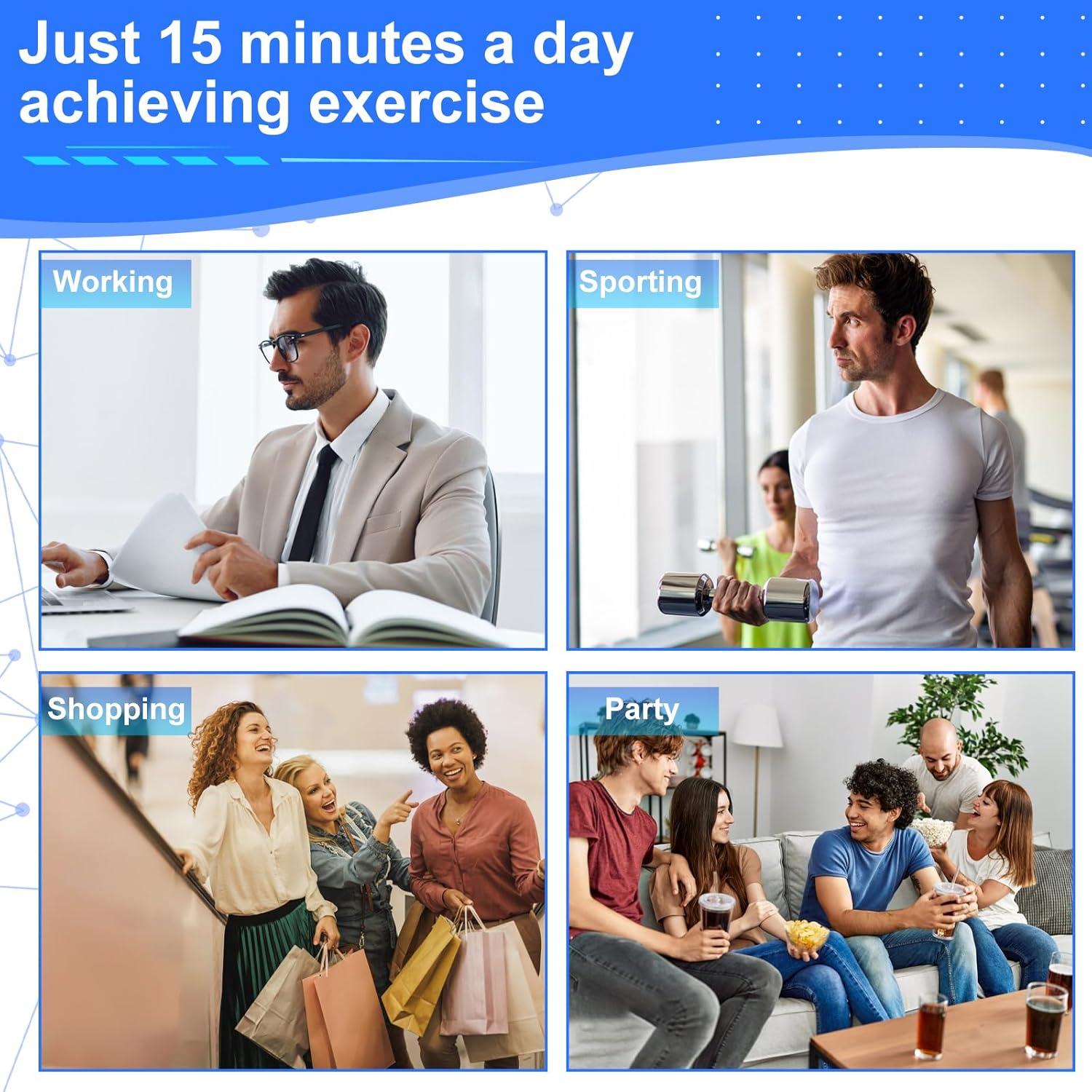 Estimulador de ABS CESLIFF, Cinturón Tonificador 39 Niveles