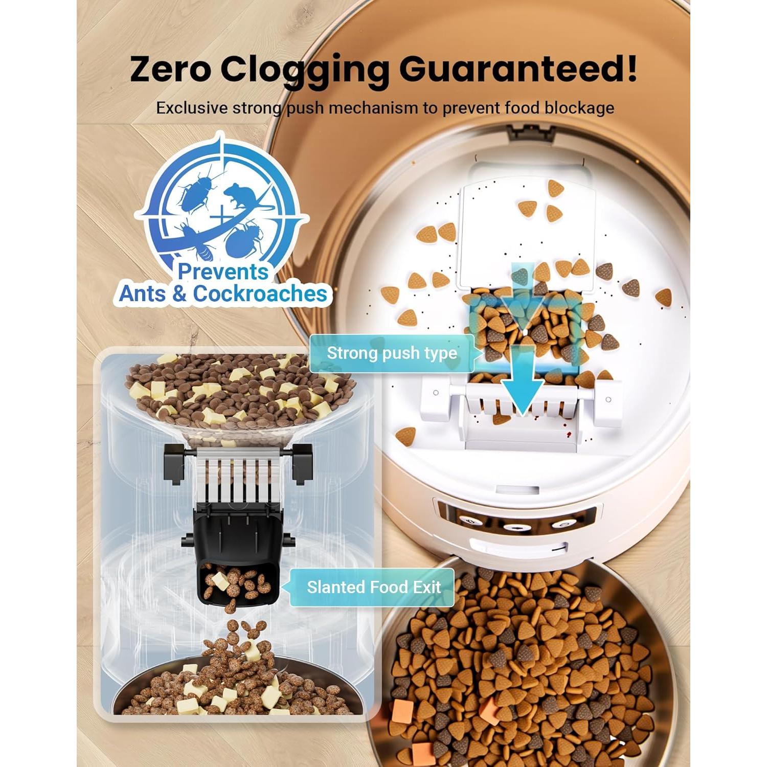 Comedero Automático WiFi Vacqueen 6L para Gatos y Perros