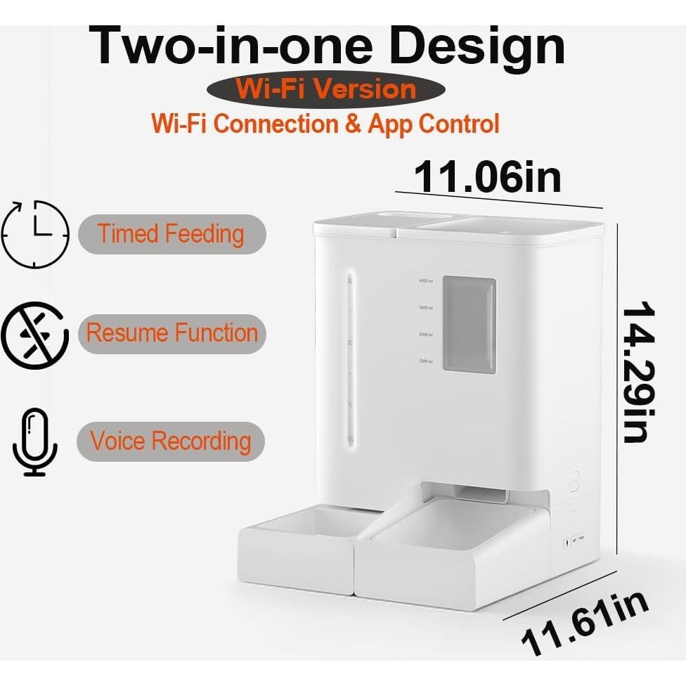 Comedero y Dispensador de Agua Automático KIPPDURO 5.2L