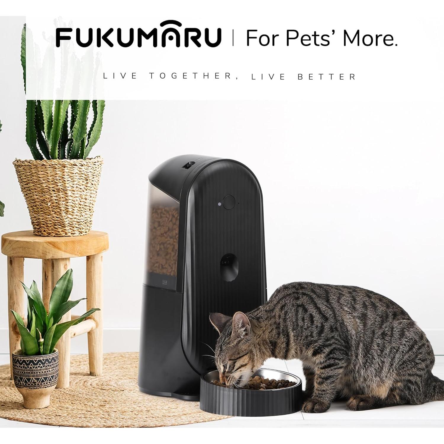 Comedero Automático FUKUMARU para Gatos y Perros 4L WiFi