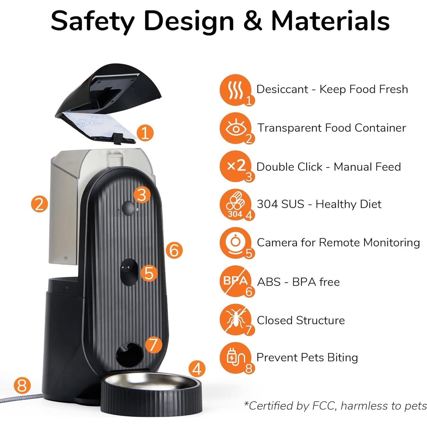 Comedero Automático FUKUMARU para Gatos y Perros 4L WiFi