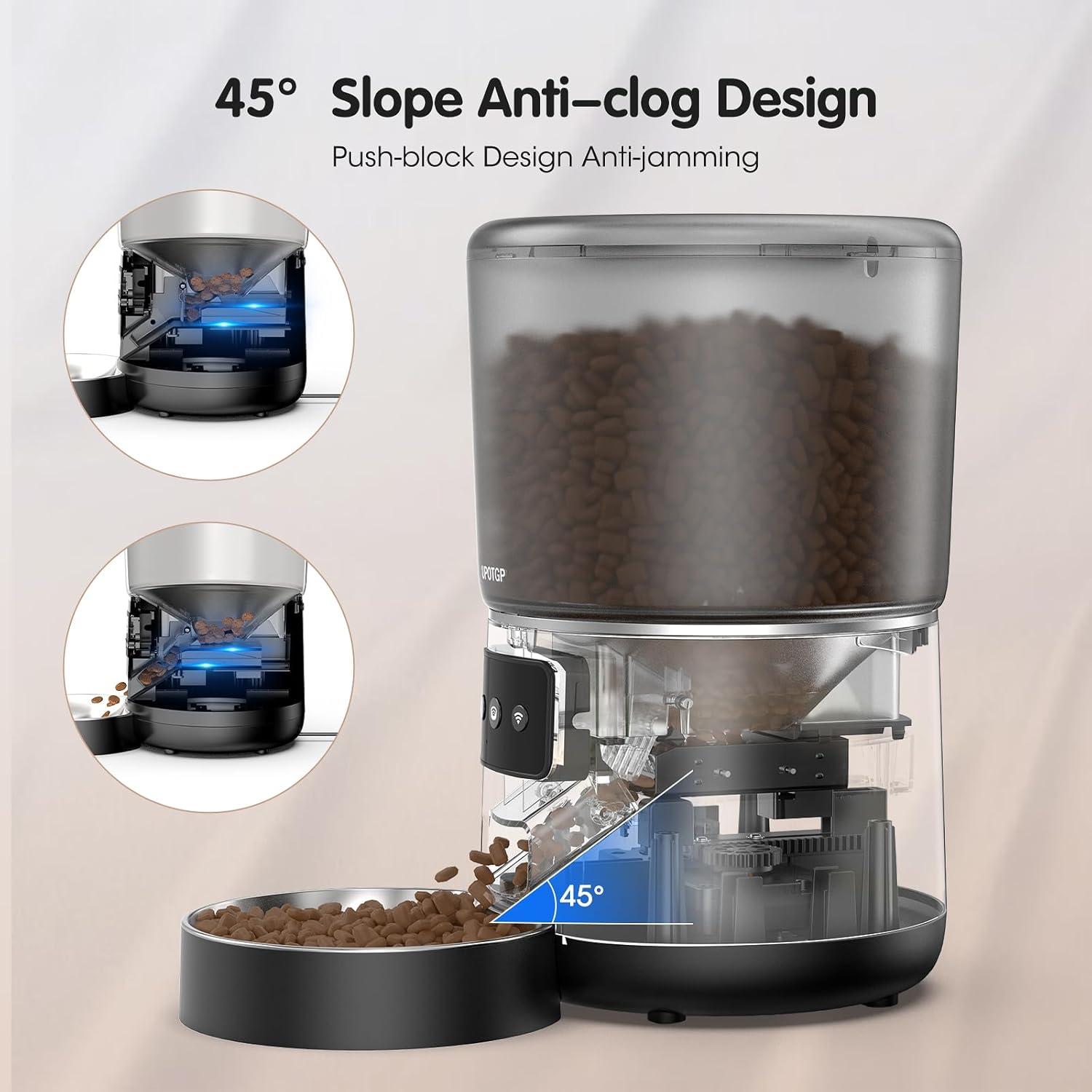 Dispensador Automático de Comida para Gatos UPOTGP 4L WiFi