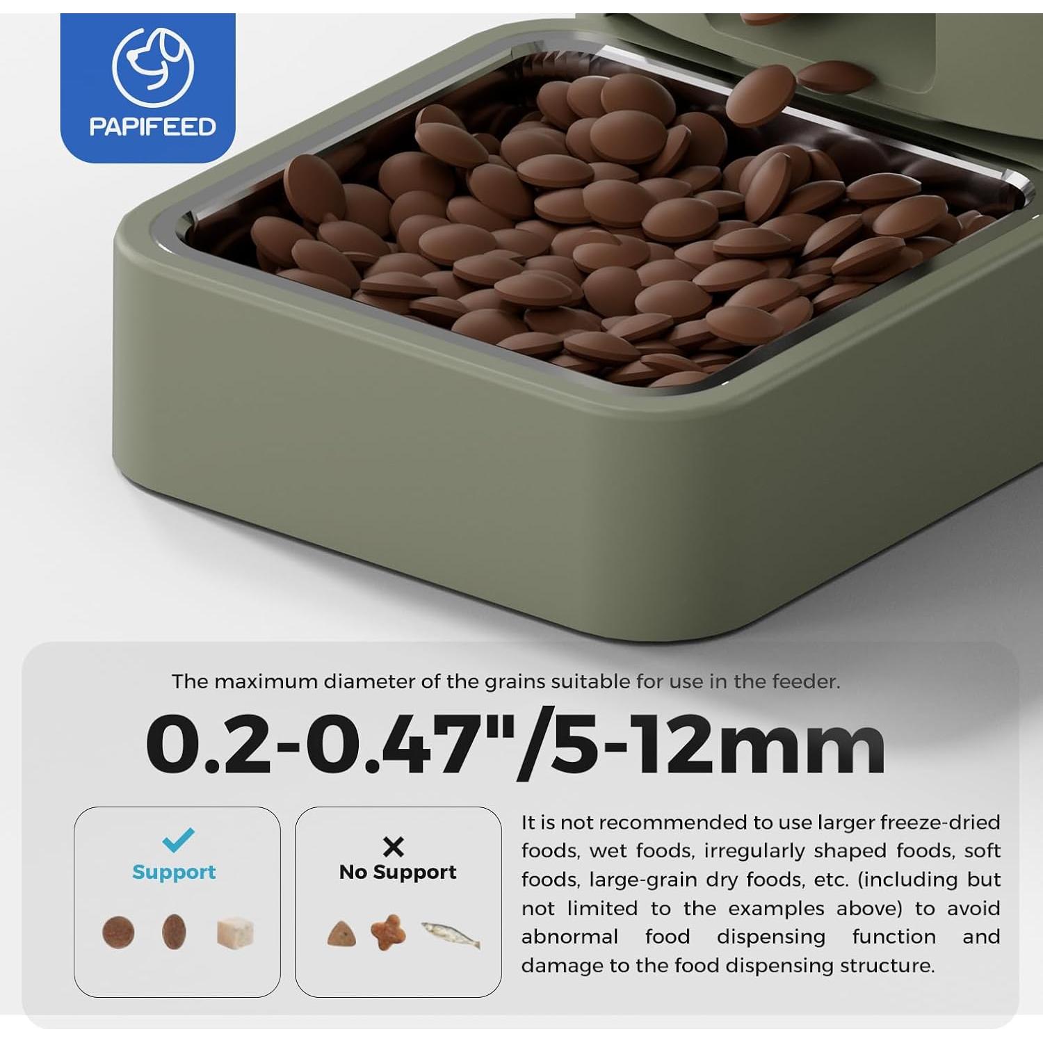 Alimentador Automático para Gatos PAPIFEED 6L Control APP/Alexa