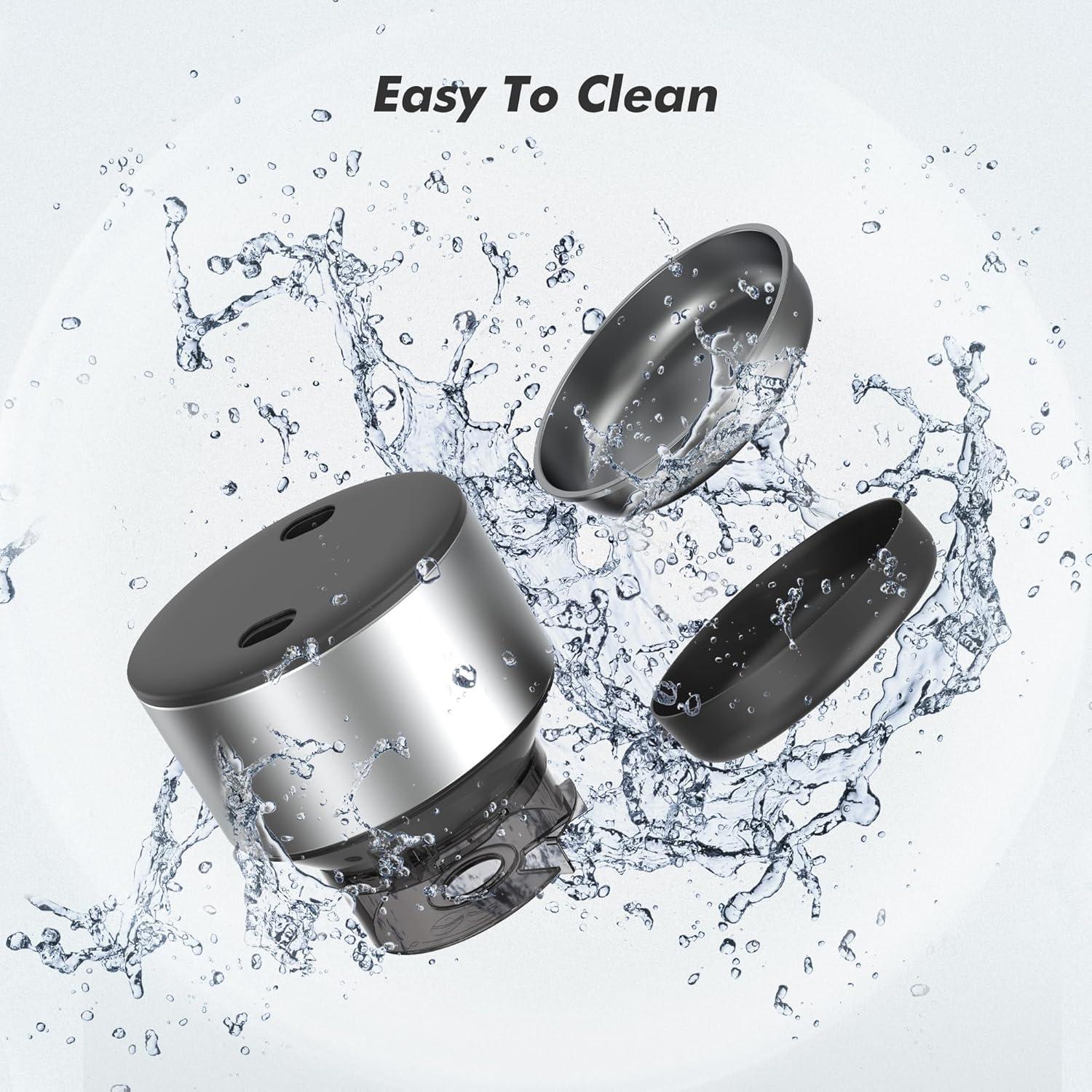 Comedero Automático para Gatos Yuposl 3L WiFi 5G Acero Inoxidable