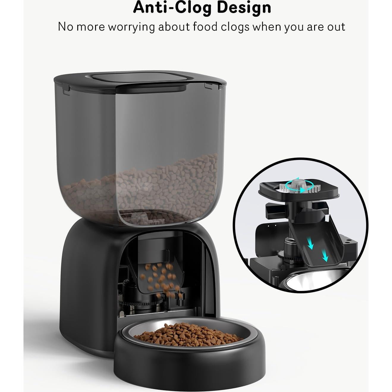 Dispensador Automático de Comida Sarpaws F14 para Gatos 3L