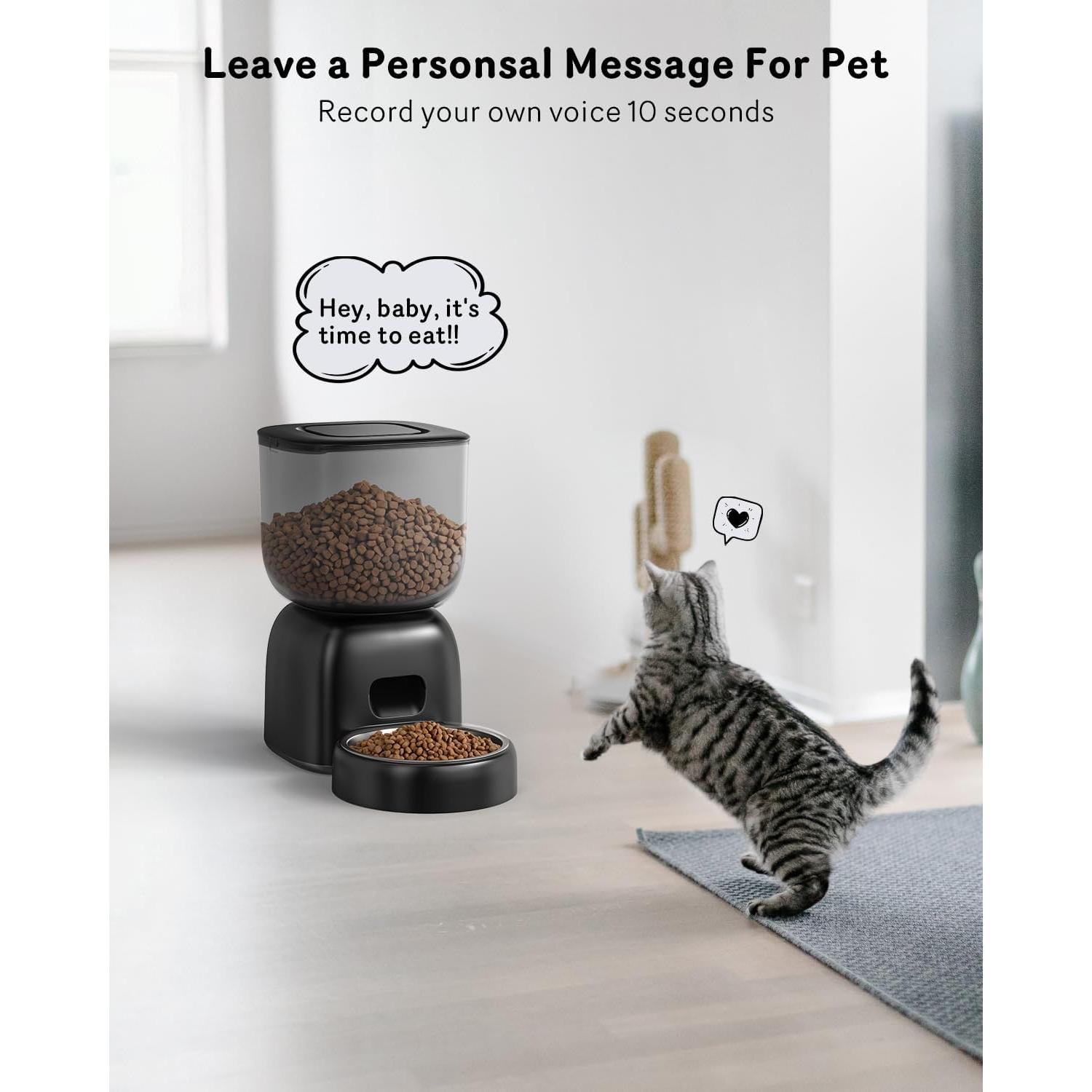 Dispensador Automático de Comida Sarpaws F14 para Gatos 3L