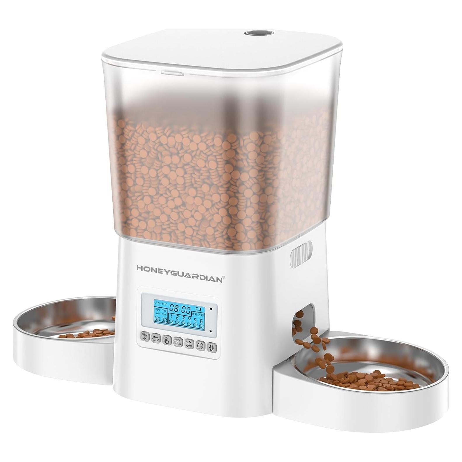 Dispensador Automático de Comida para Gatos HoneyGuaridan 3.5L