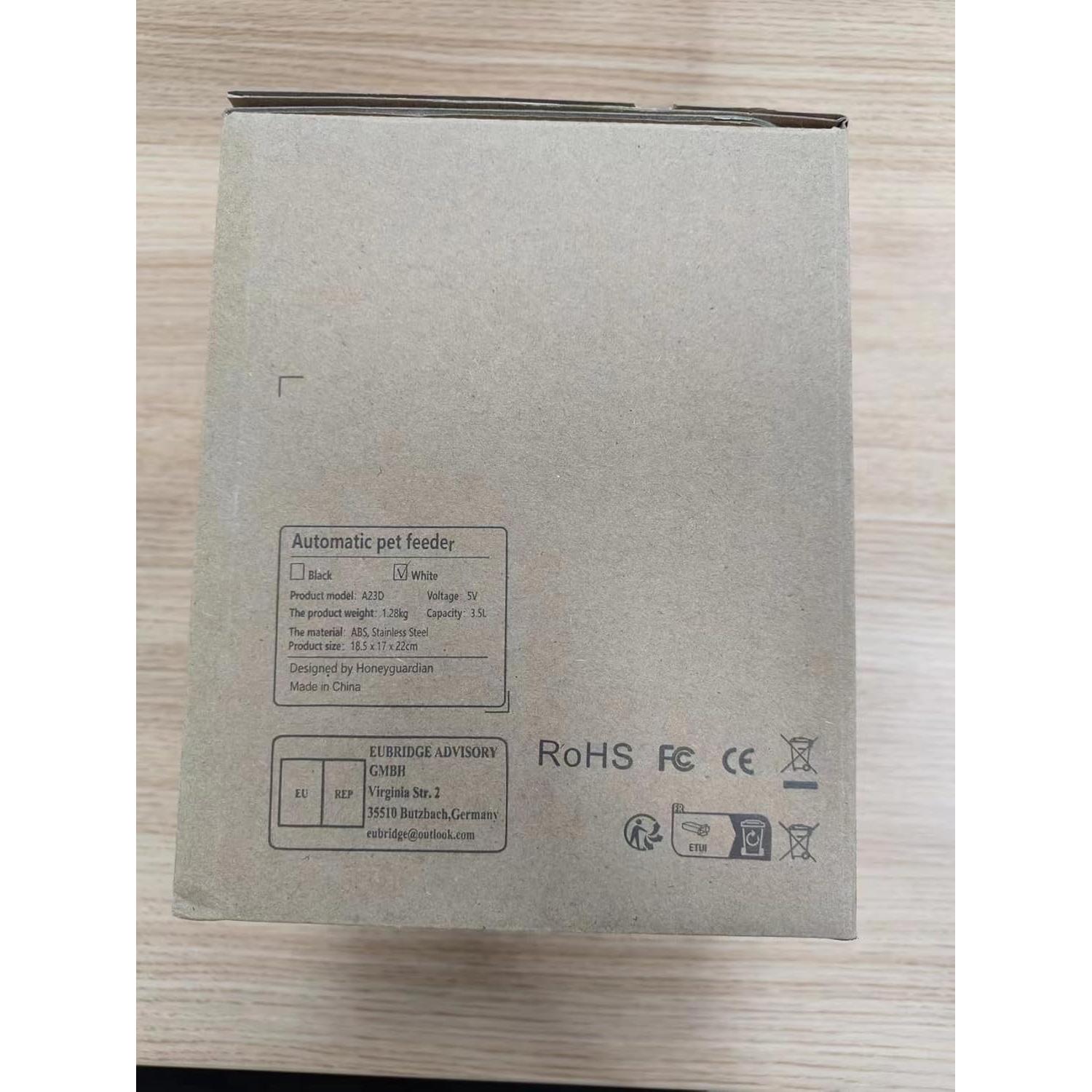 Dispensador Automático de Comida para Gatos HoneyGuaridan 3.5L