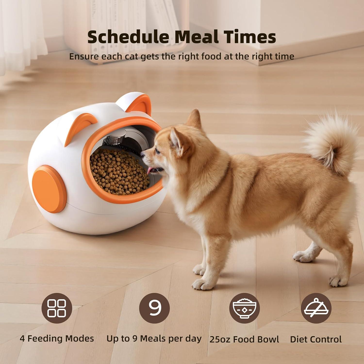 Comedero Inteligente RFID Kaitol para Gatos - 4 Modos, 680g