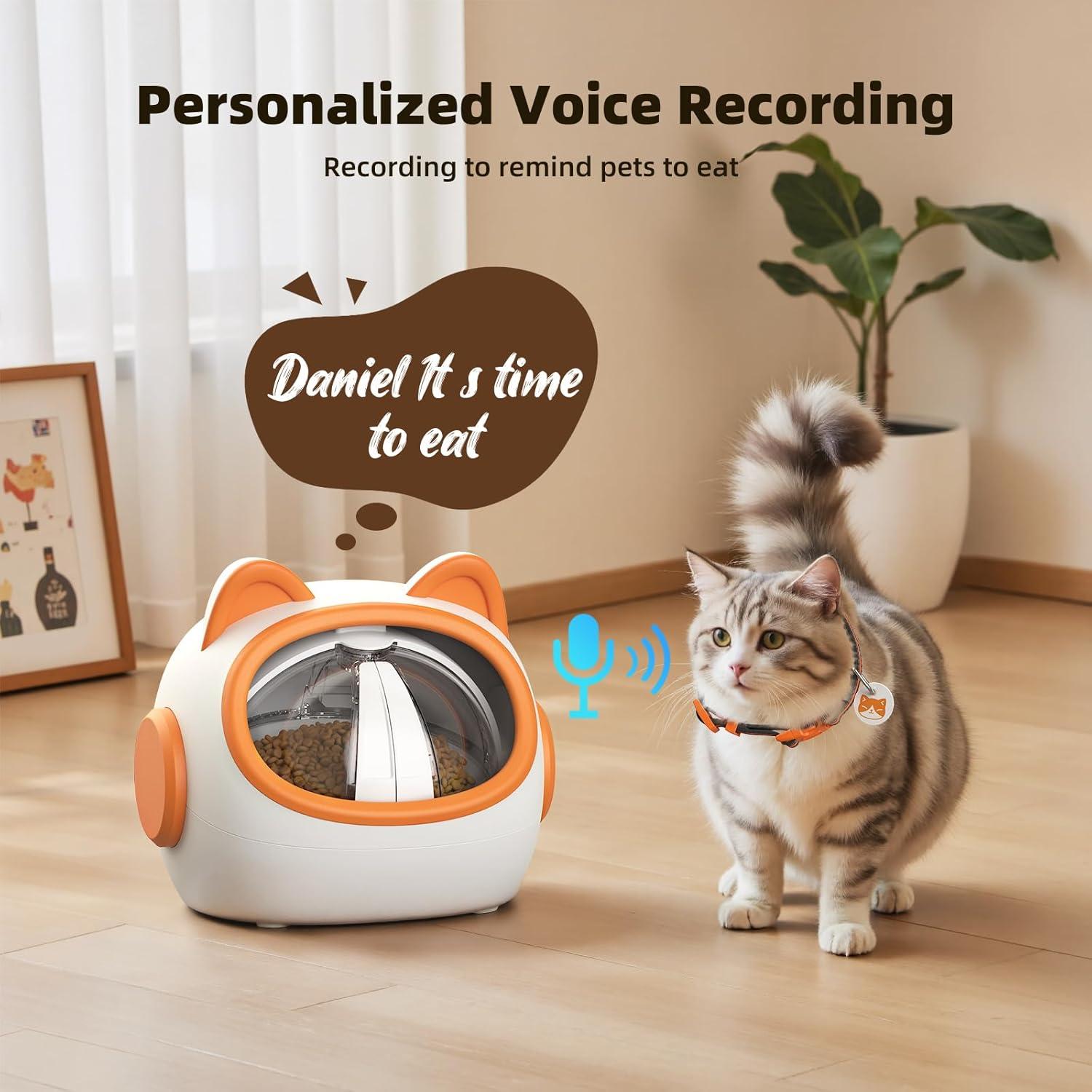 Comedero Inteligente RFID Kaitol para Gatos - 4 Modos, 680g