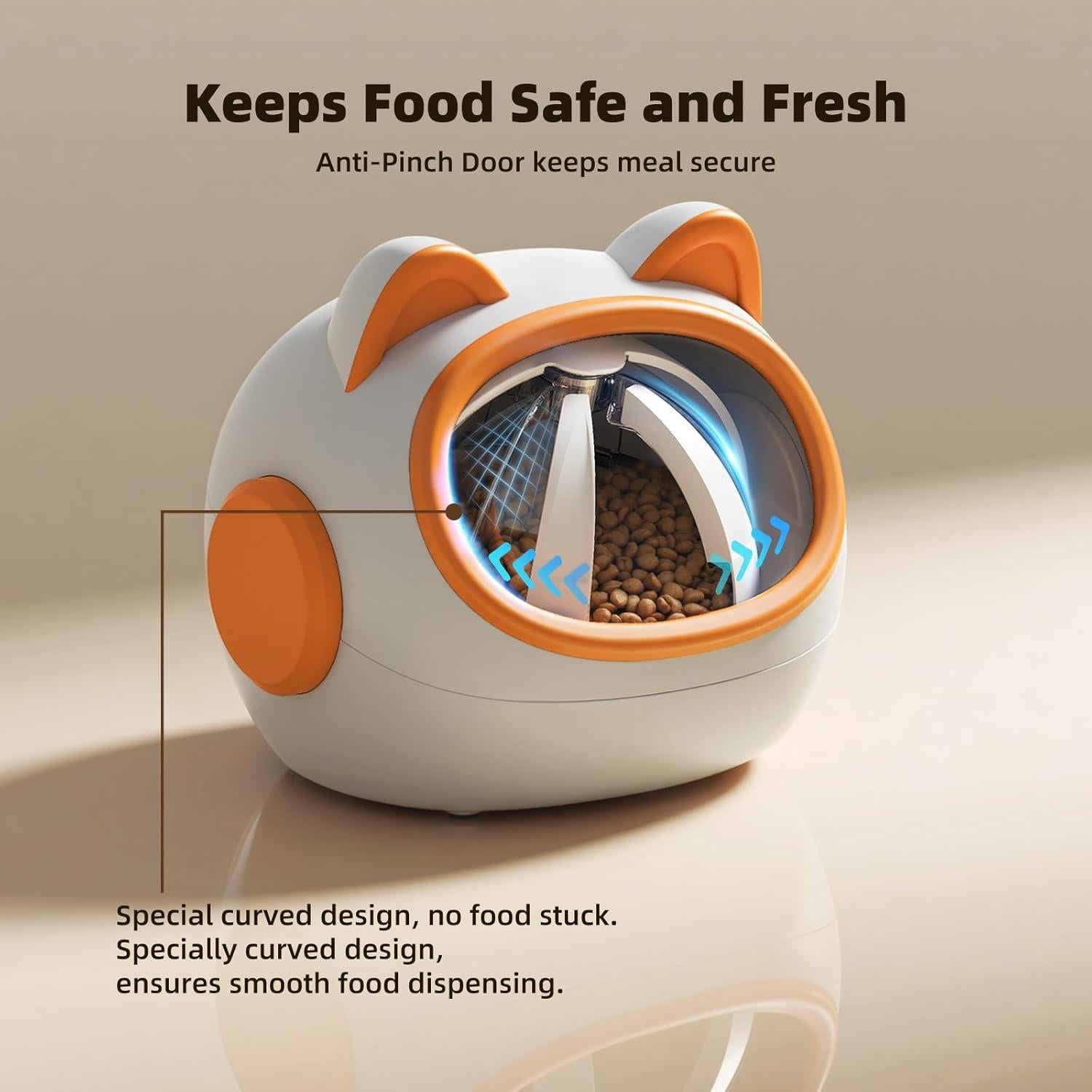 Comedero Inteligente RFID Kaitol para Gatos - 4 Modos, 680g