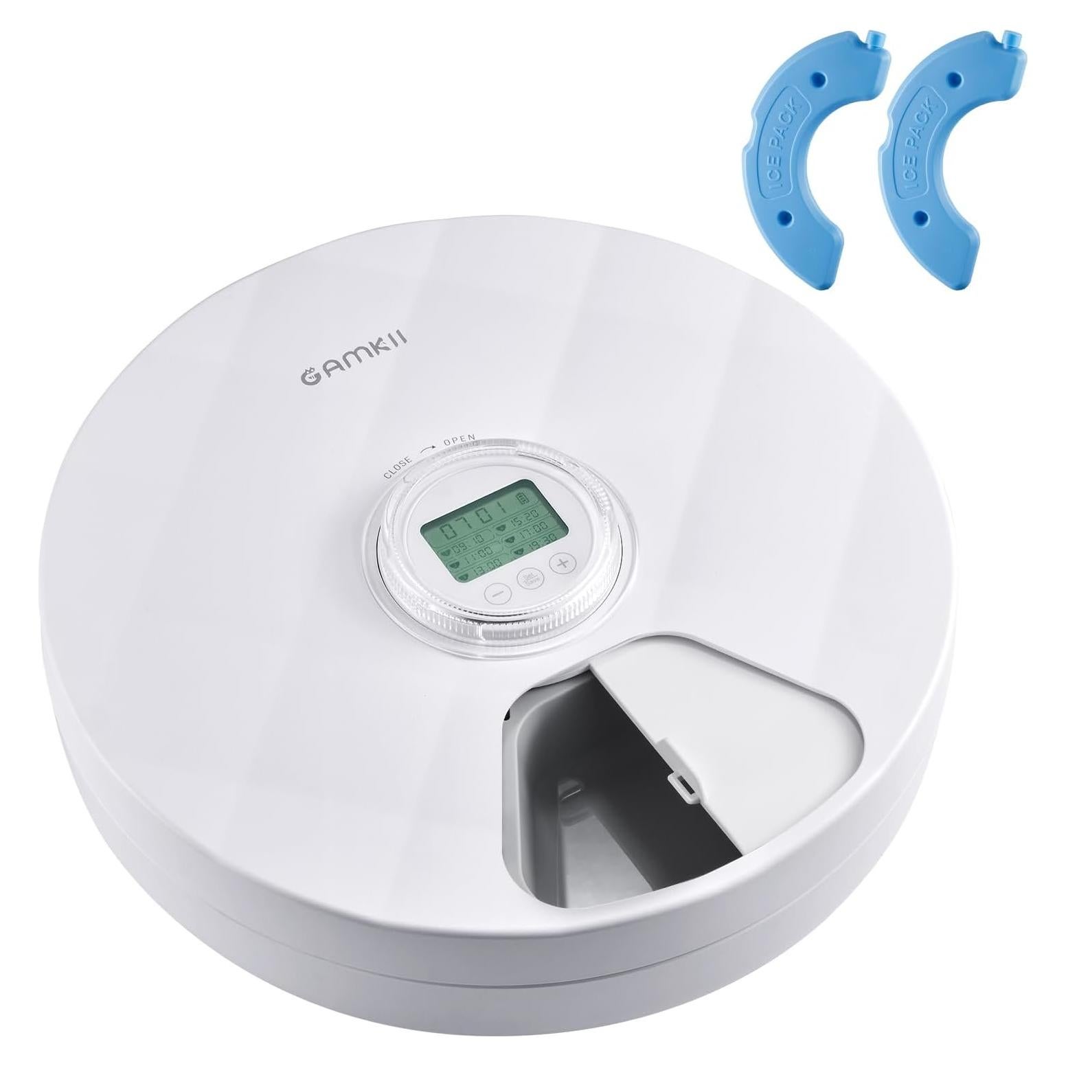 Comedero Automático GAMKII para Gatos 6 Comidas Acero Inoxidable