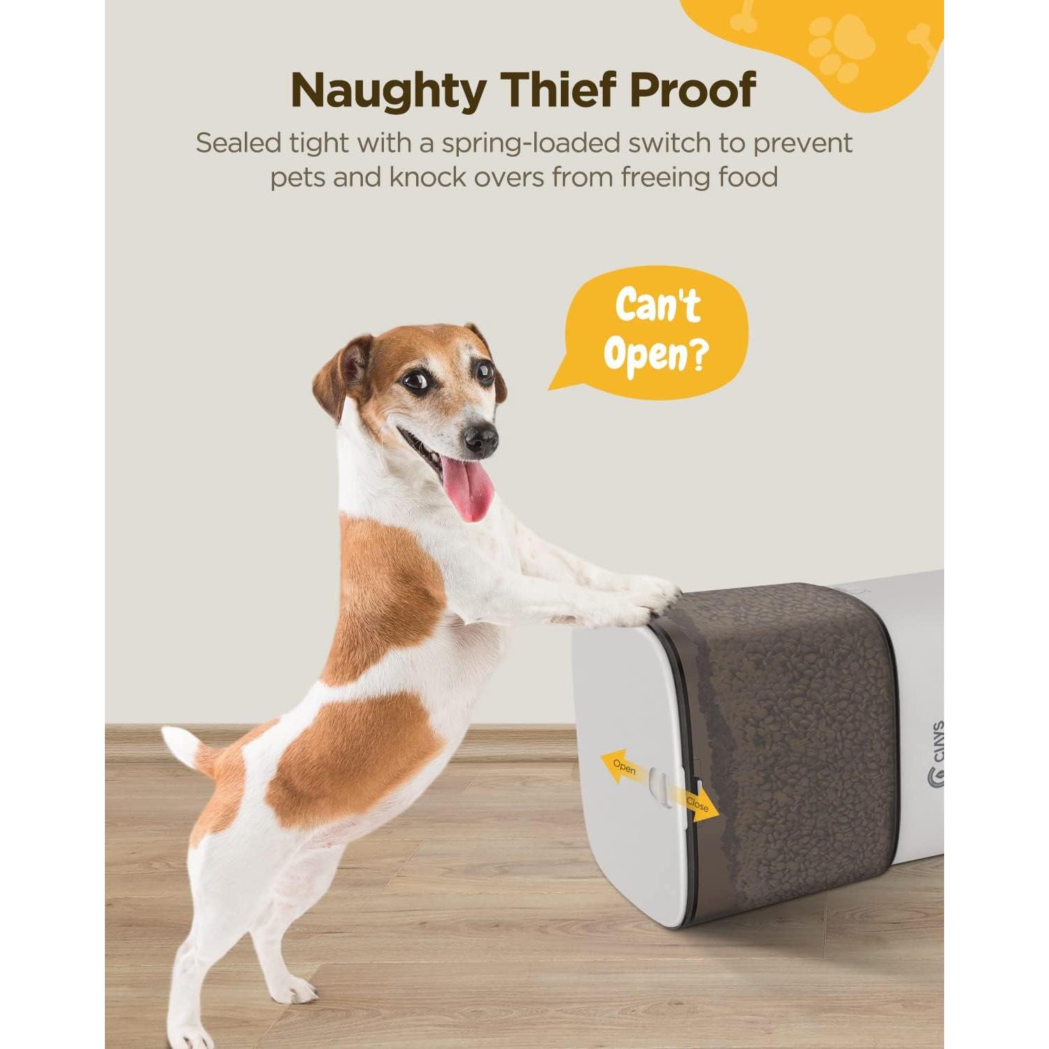 Comedero Automático para Gatos Ciays 6L Blanco Acero Inoxidable