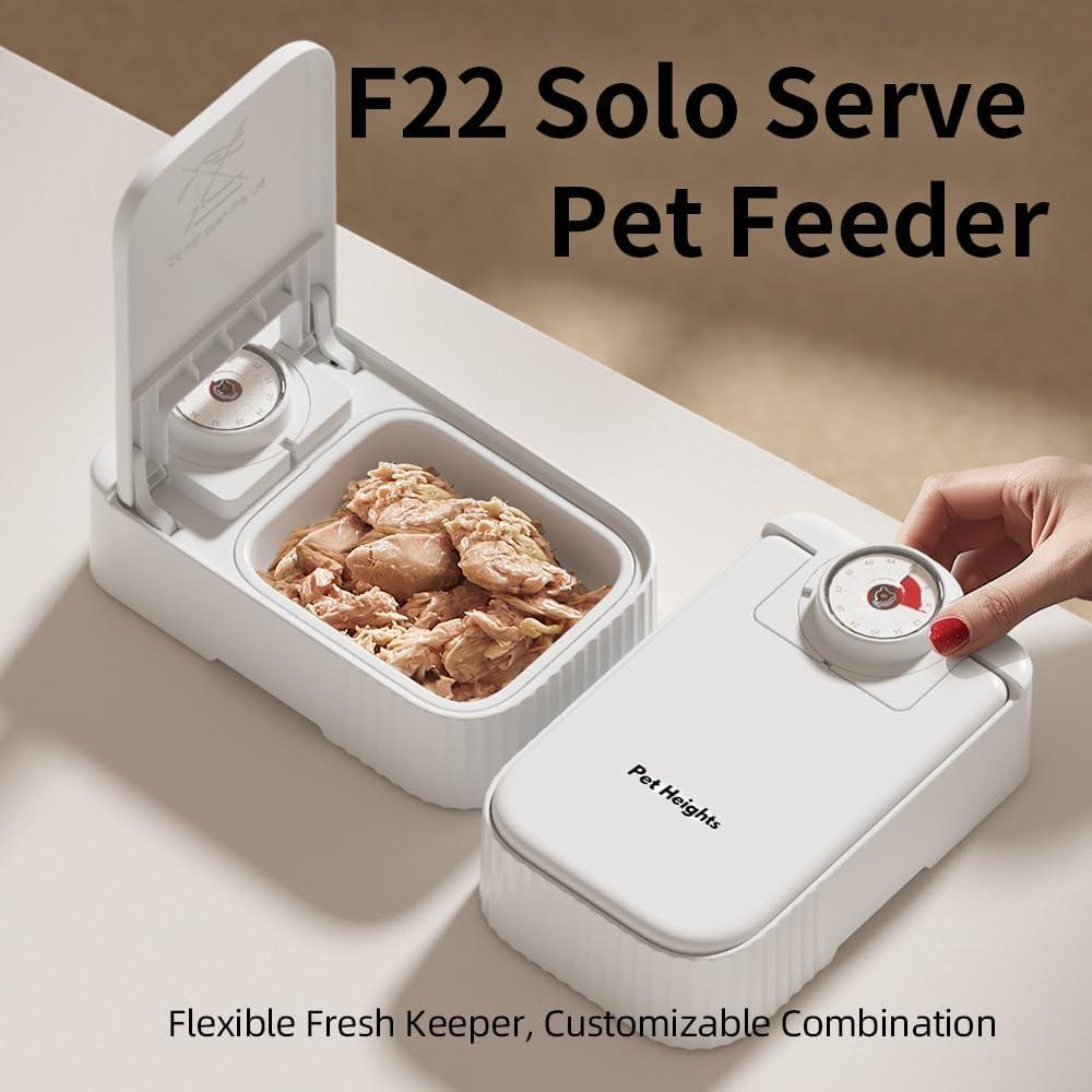 Comedero Automático F22 para Gatos y Perros Pequeños 2 Tazones