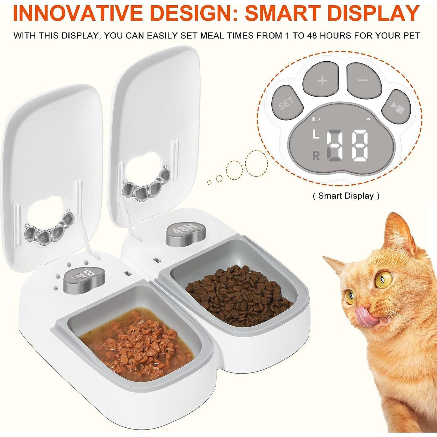 Comedero Automático ZMAYPLUS con Chip Mejorado 2 en 1