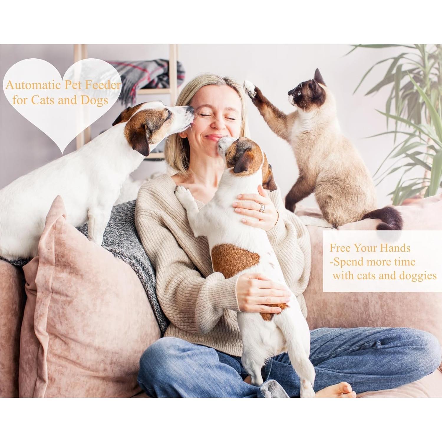 Comedero Automático ZMAYPLUS con Chip Mejorado 2 en 1