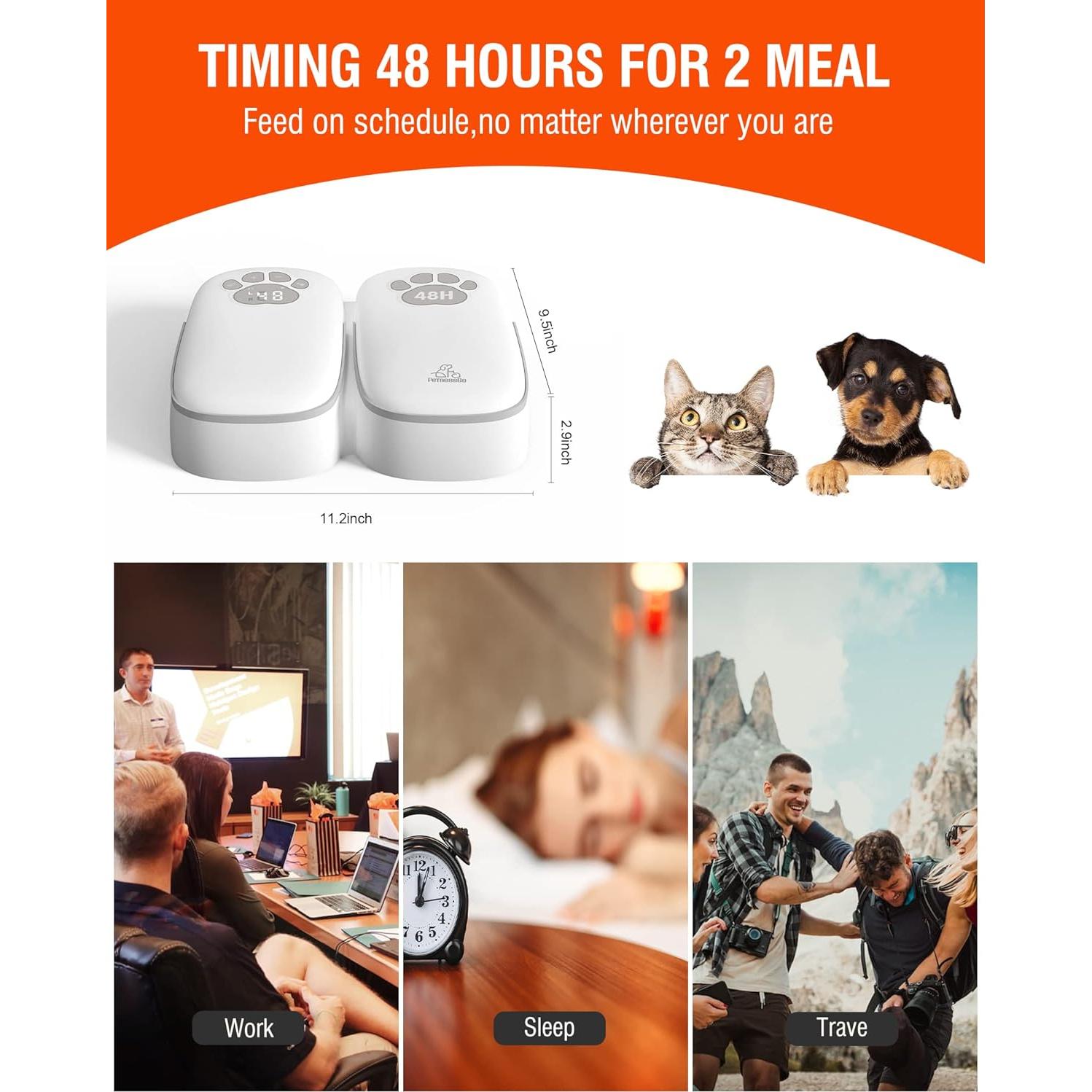 Comedero Automático Madatop para Gatos y Perros 350ml