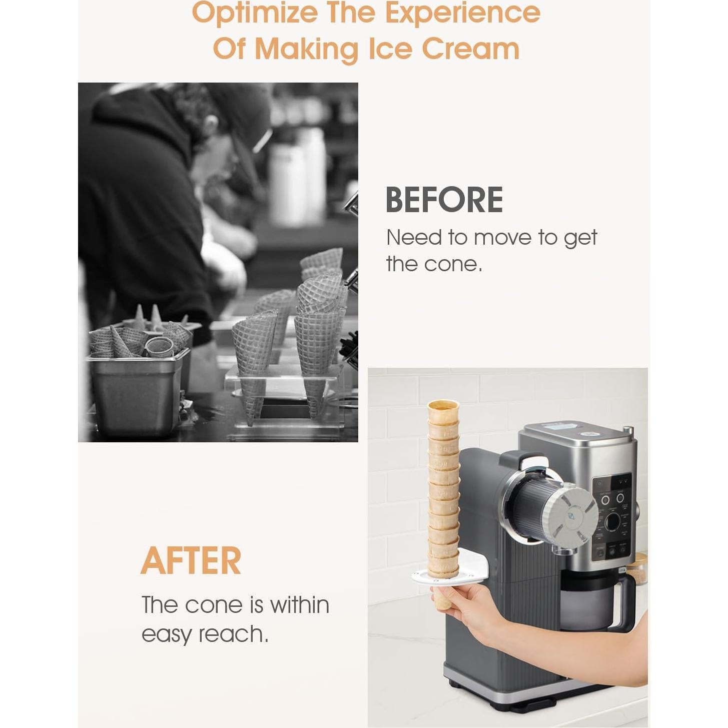 Soporte para Conos de Helado Tiga NC701 - Estante Adhesivo