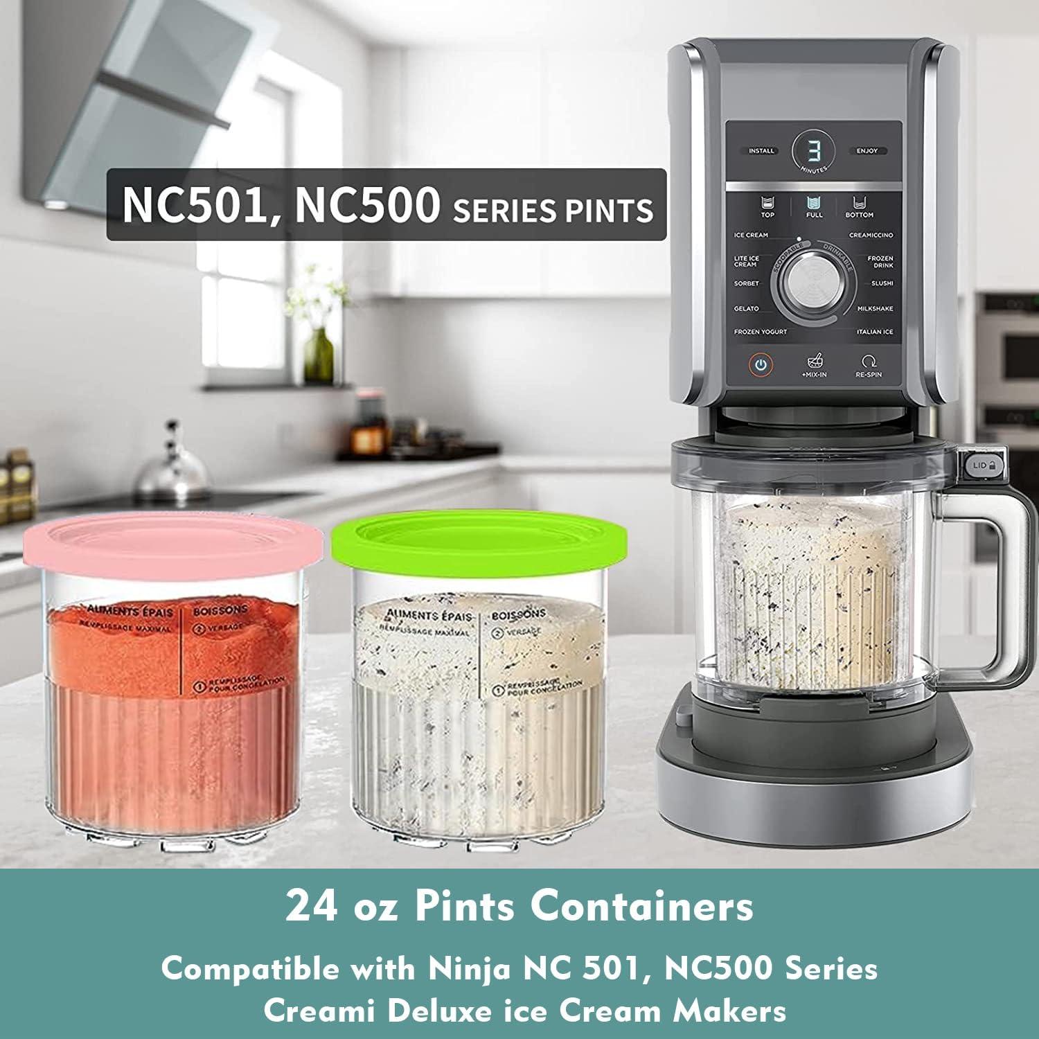 Contenedores Ninja Creami Deluxe 24 oz - Paquete de 4