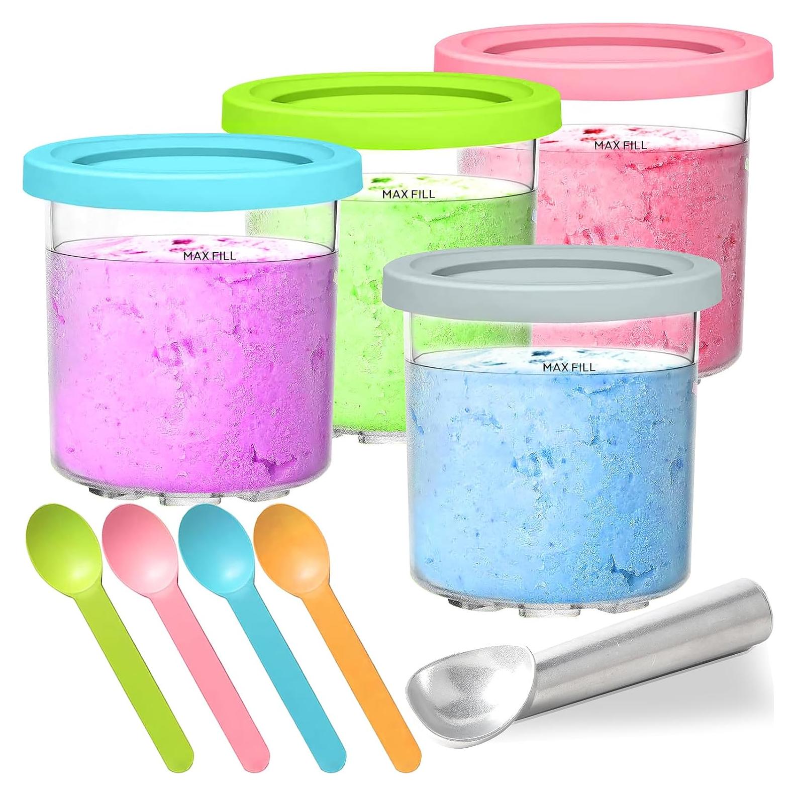 Juego de 4 Contenedores de Helado Ninja 473ml Sin BPA