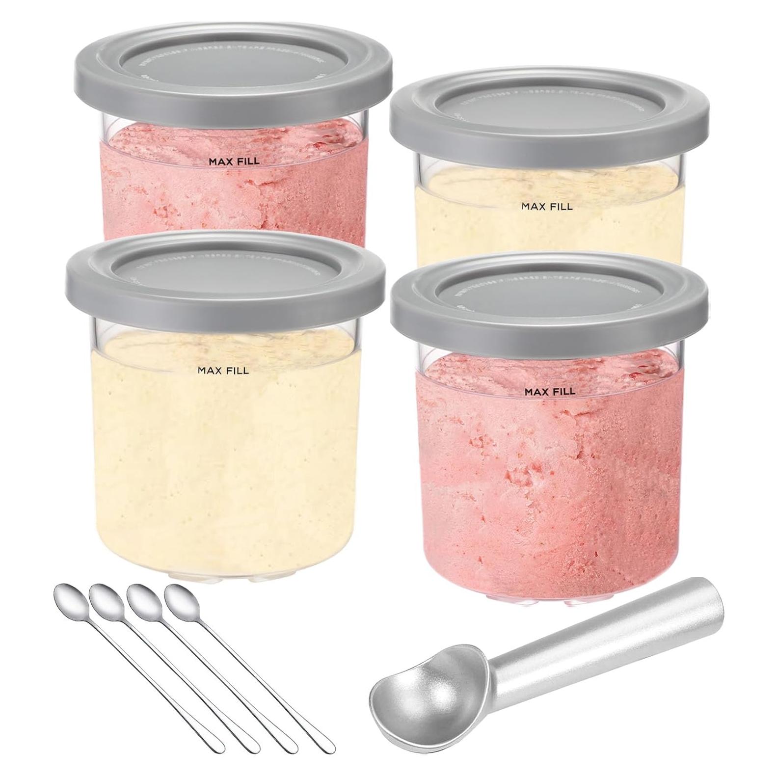 Recipientes de Helado Ninja Creami 16oz - 4 Pack Atuwebo